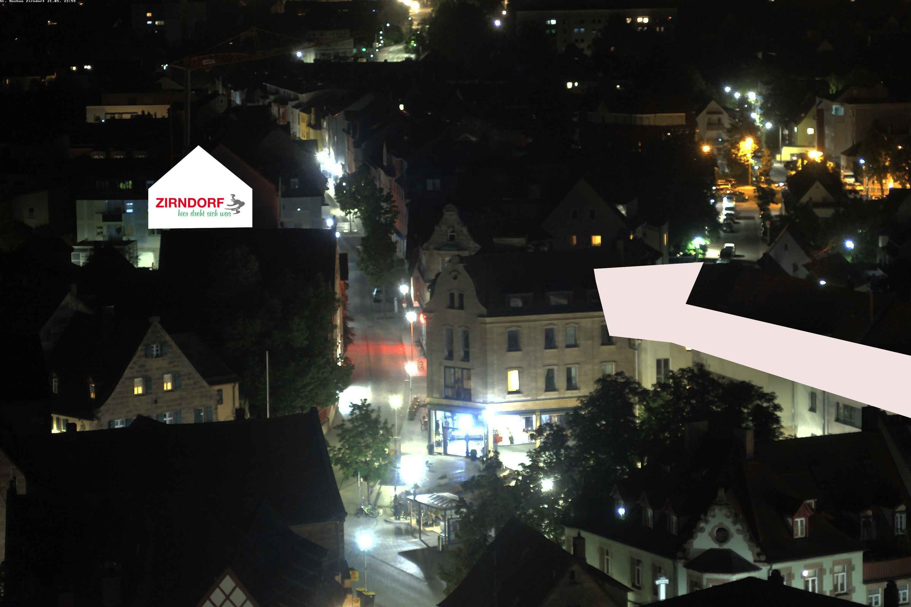 Archiv Foto Webcam Kirchturm Zirndorf