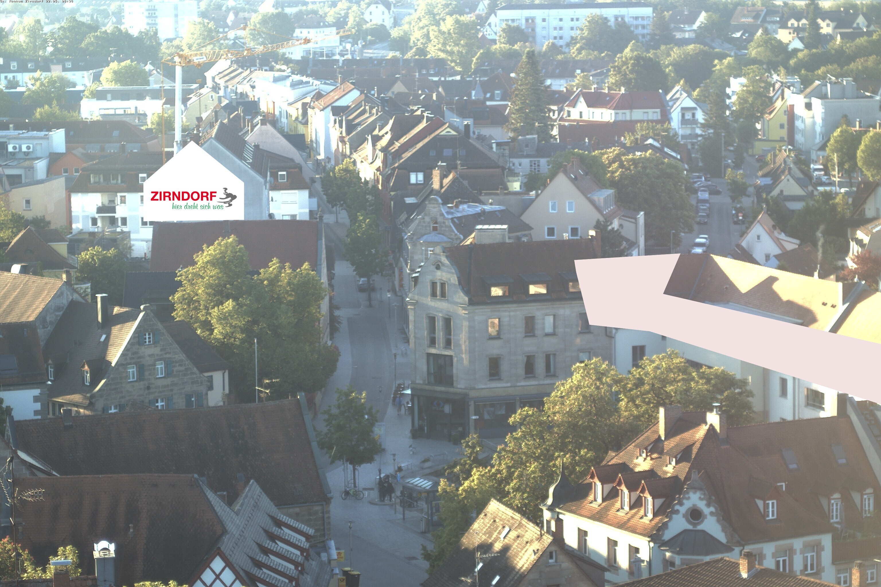 Archiv Foto Webcam Kirchturm Zirndorf