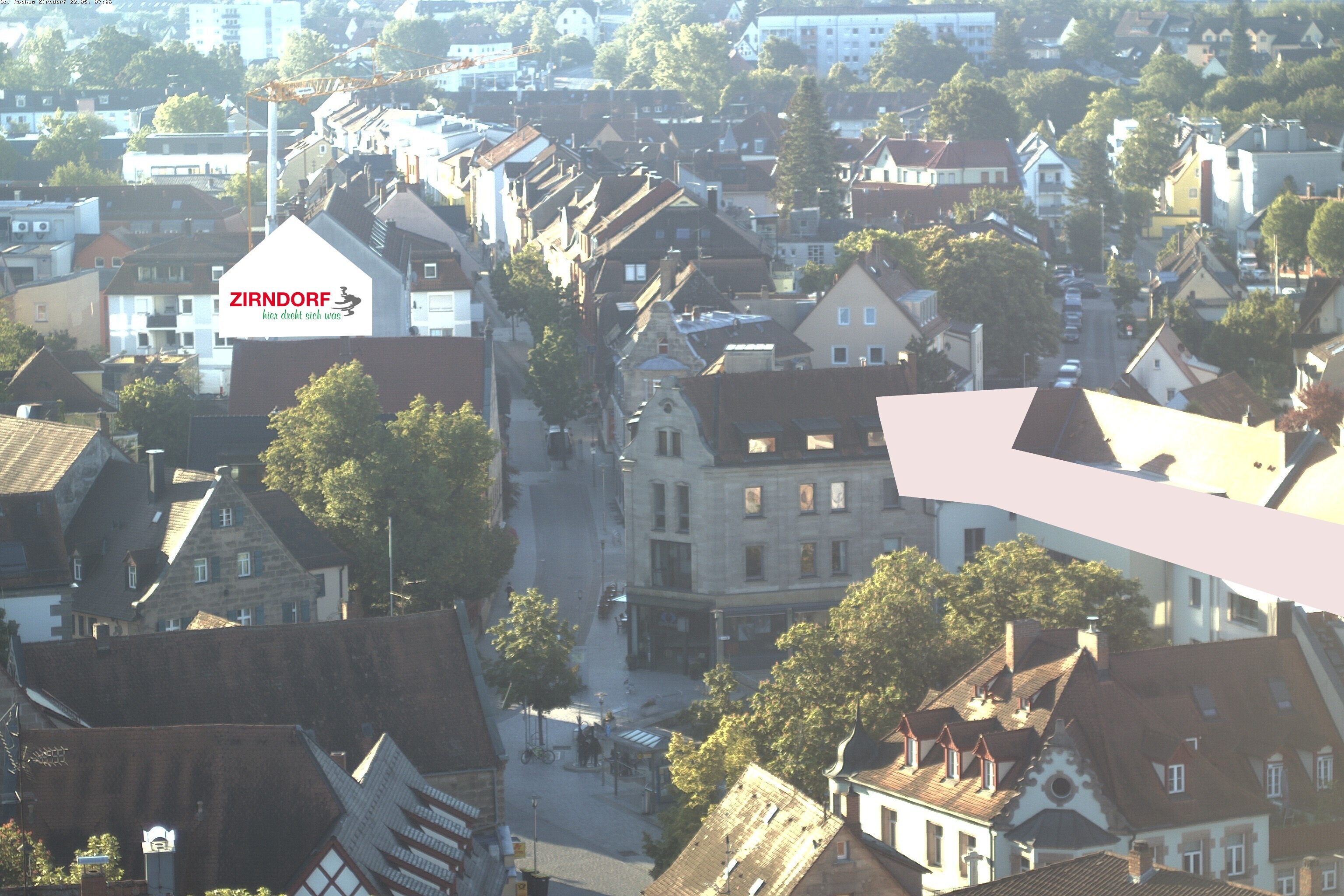 Archiv Foto Webcam Kirchturm Zirndorf