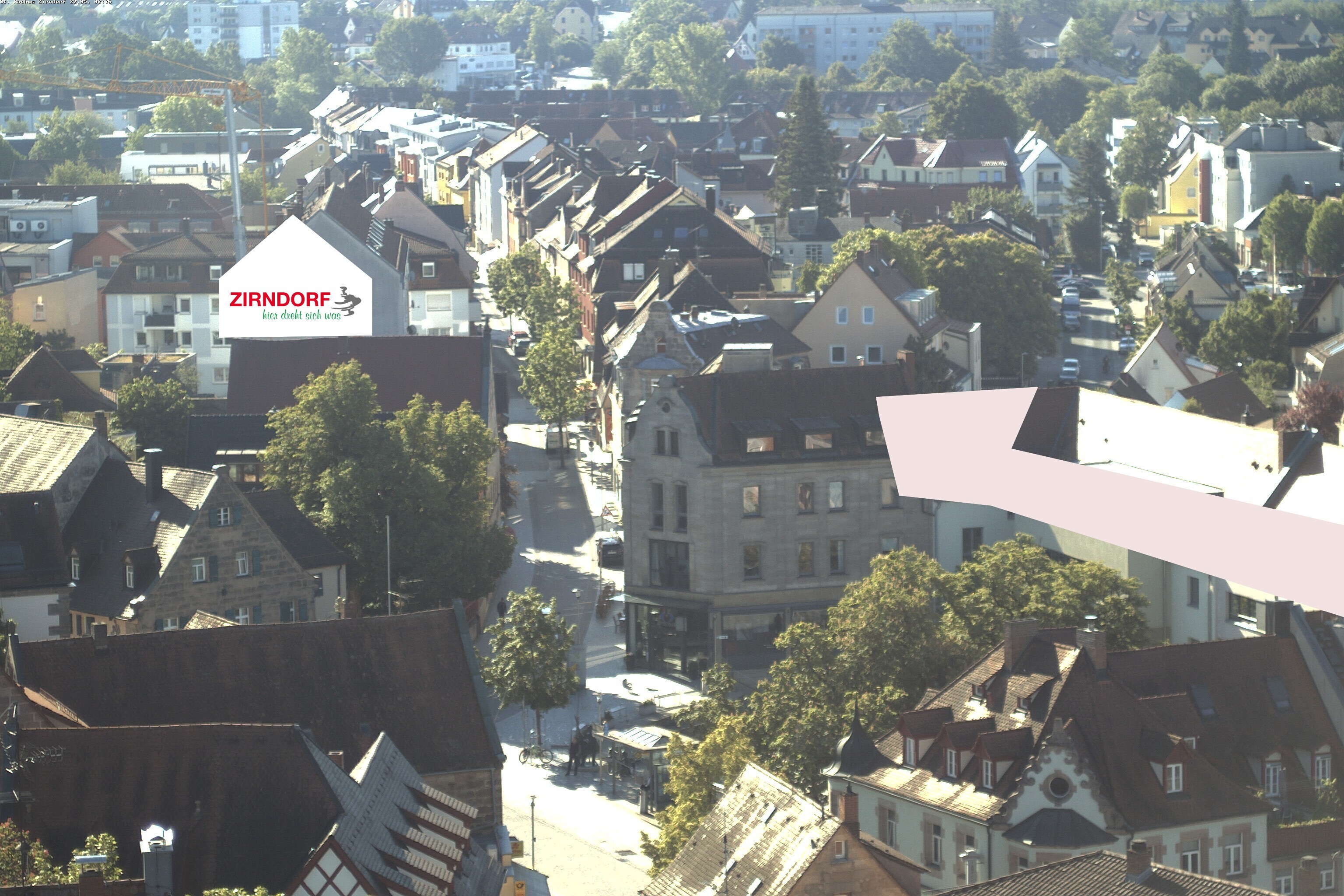 Archiv Foto Webcam Kirchturm Zirndorf