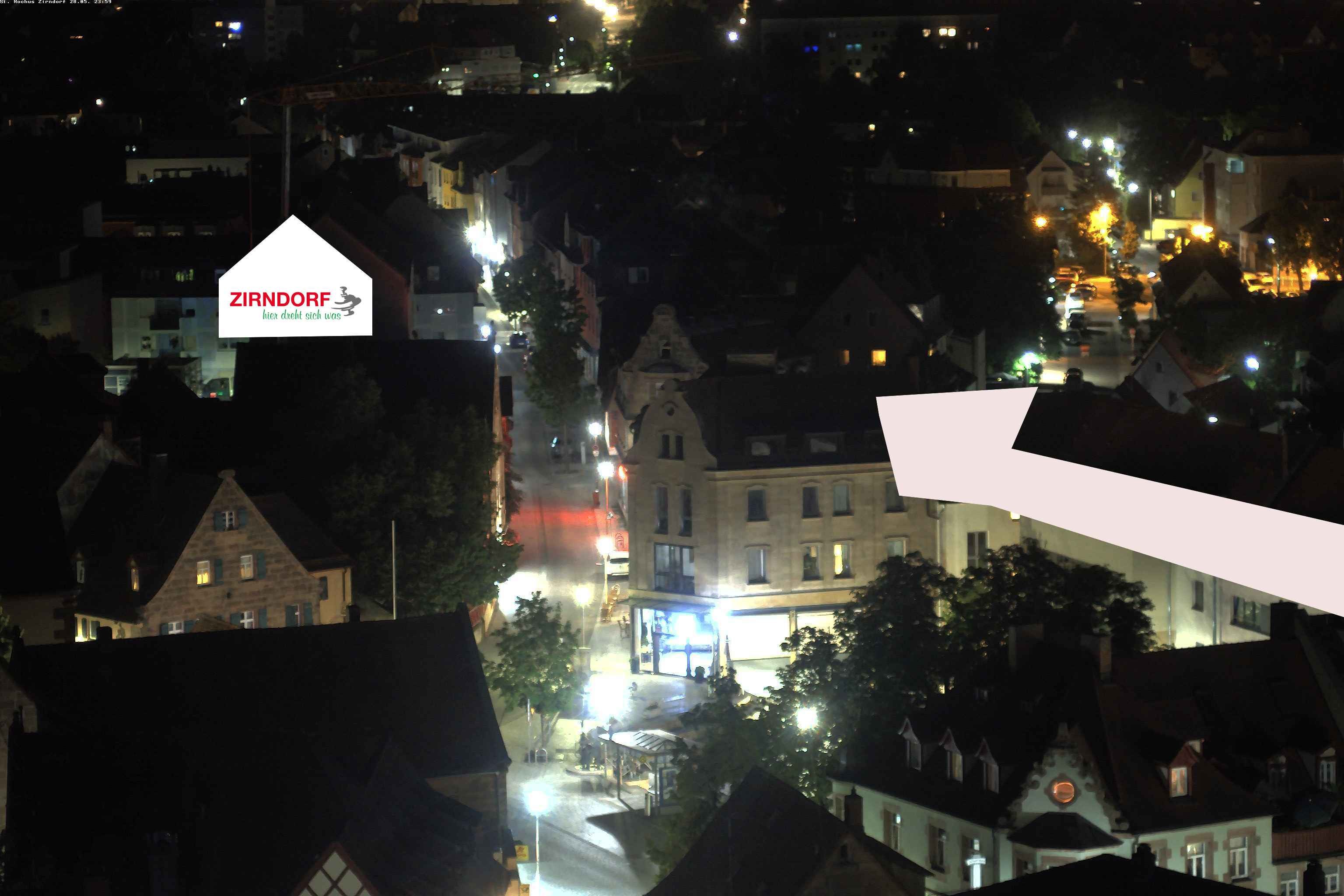 Archiv Foto Webcam Kirchturm Zirndorf