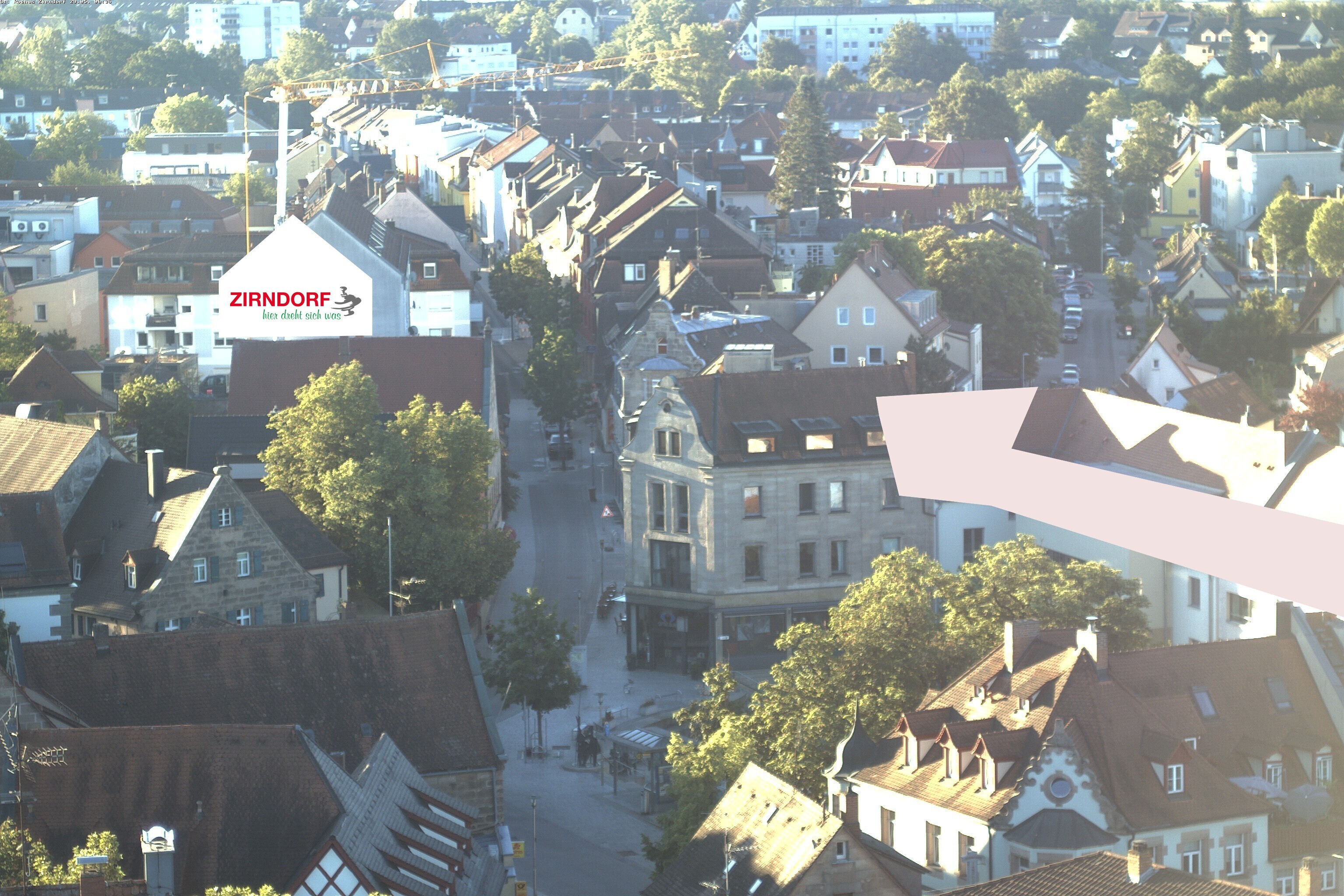 Archiv Foto Webcam Kirchturm Zirndorf