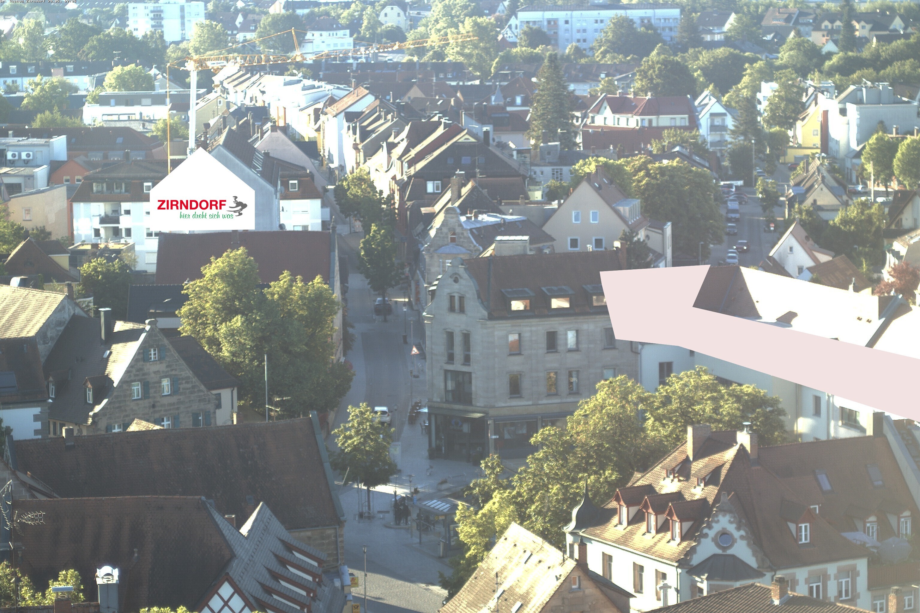 Archiv Foto Webcam Kirchturm Zirndorf