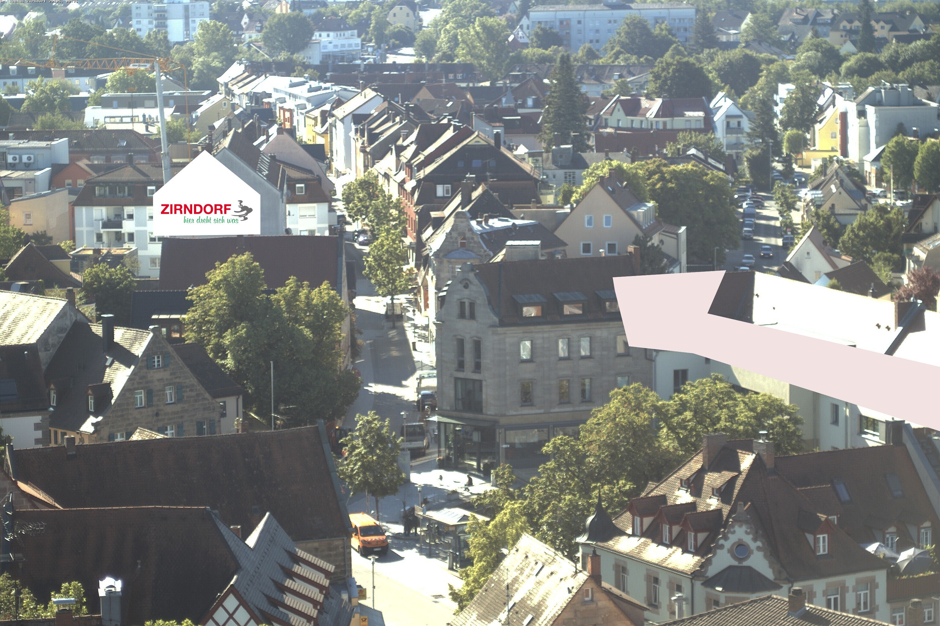 Archiv Foto Webcam Kirchturm Zirndorf