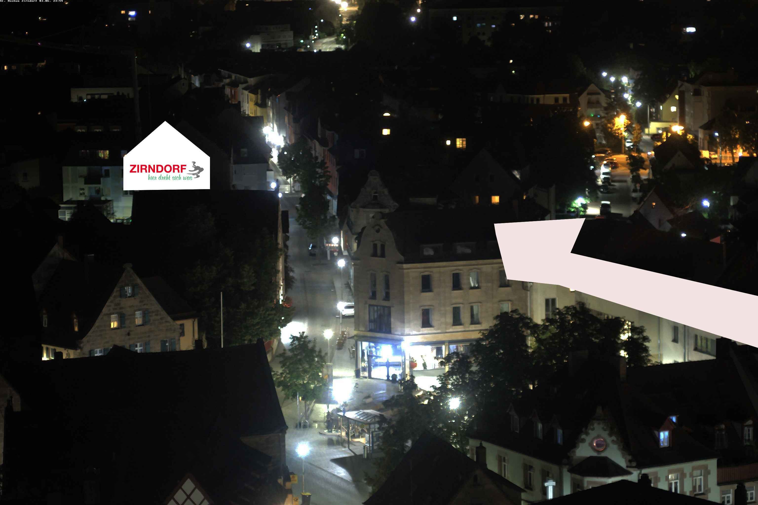 Archiv Foto Webcam Kirchturm Zirndorf