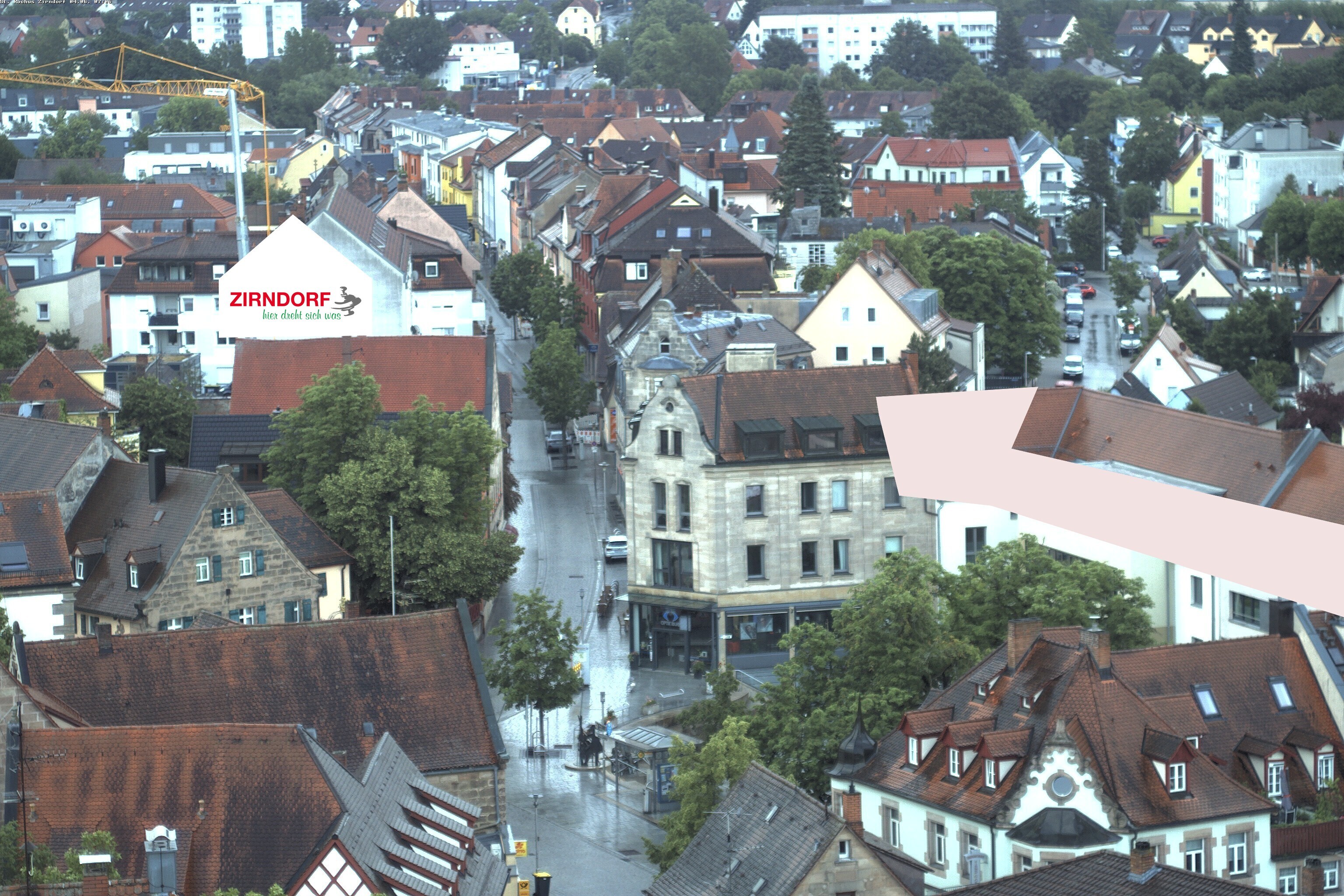 Archiv Foto Webcam Kirchturm Zirndorf