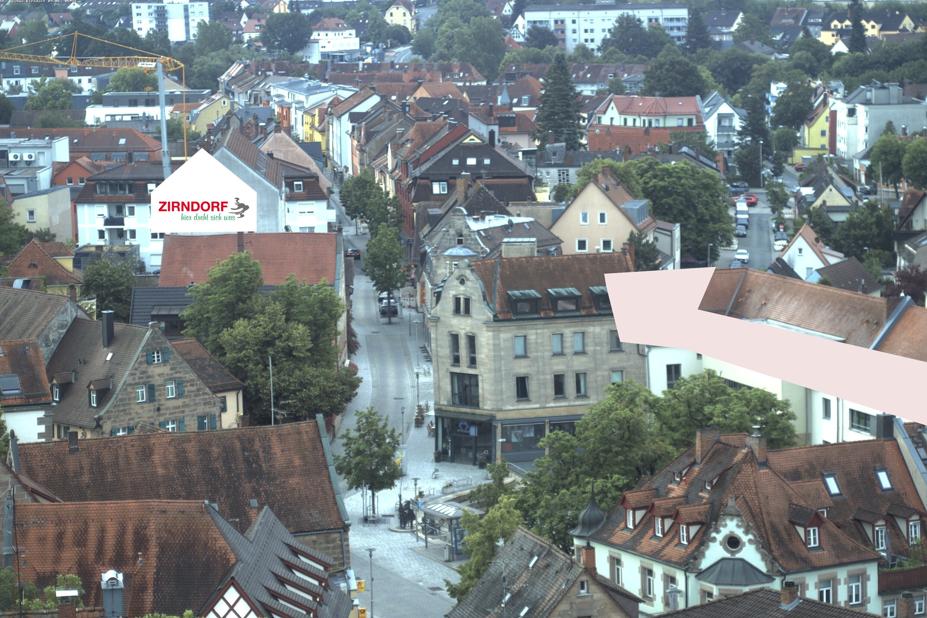 Archiv Foto Webcam Kirchturm Zirndorf