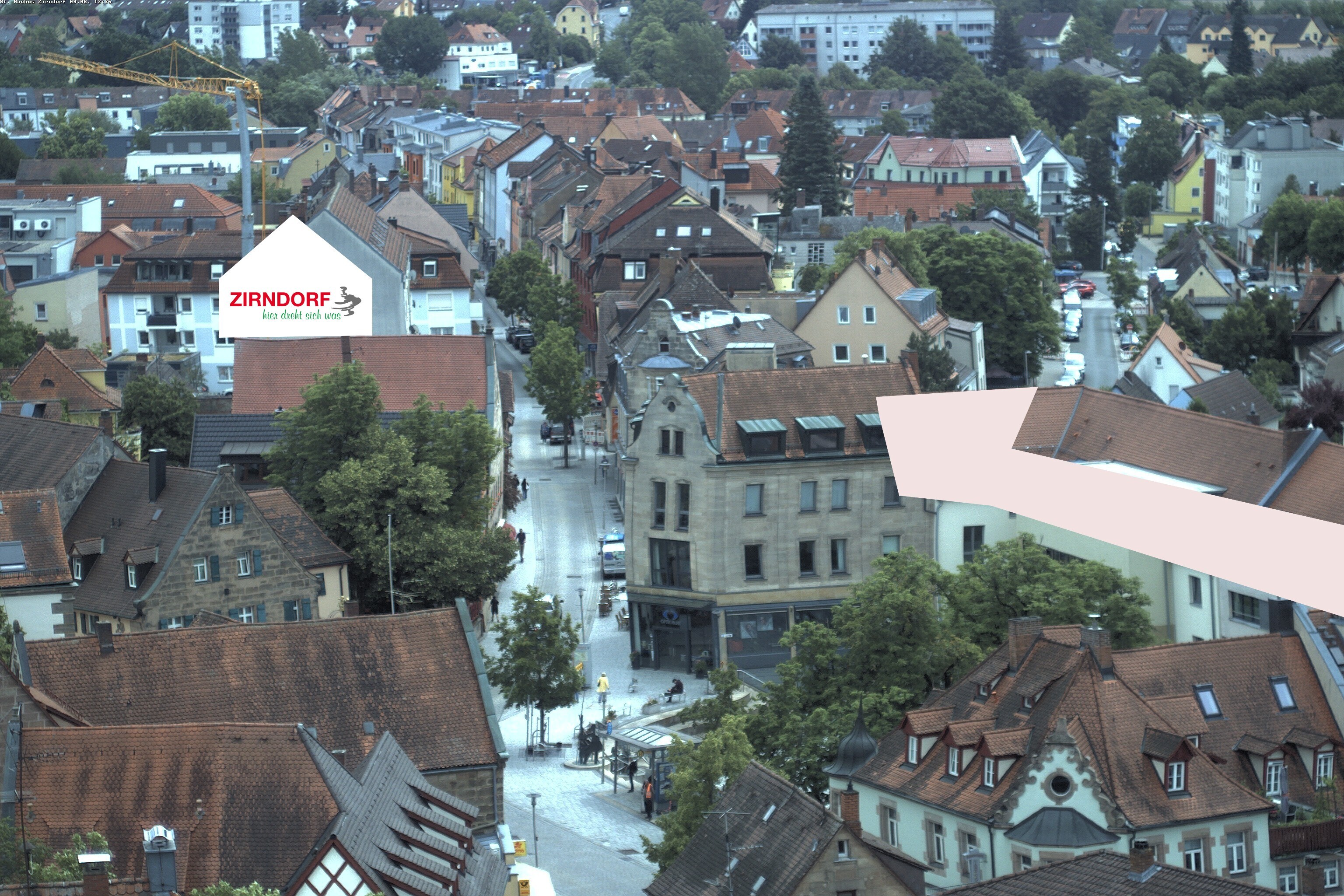 Archiv Foto Webcam Kirchturm Zirndorf
