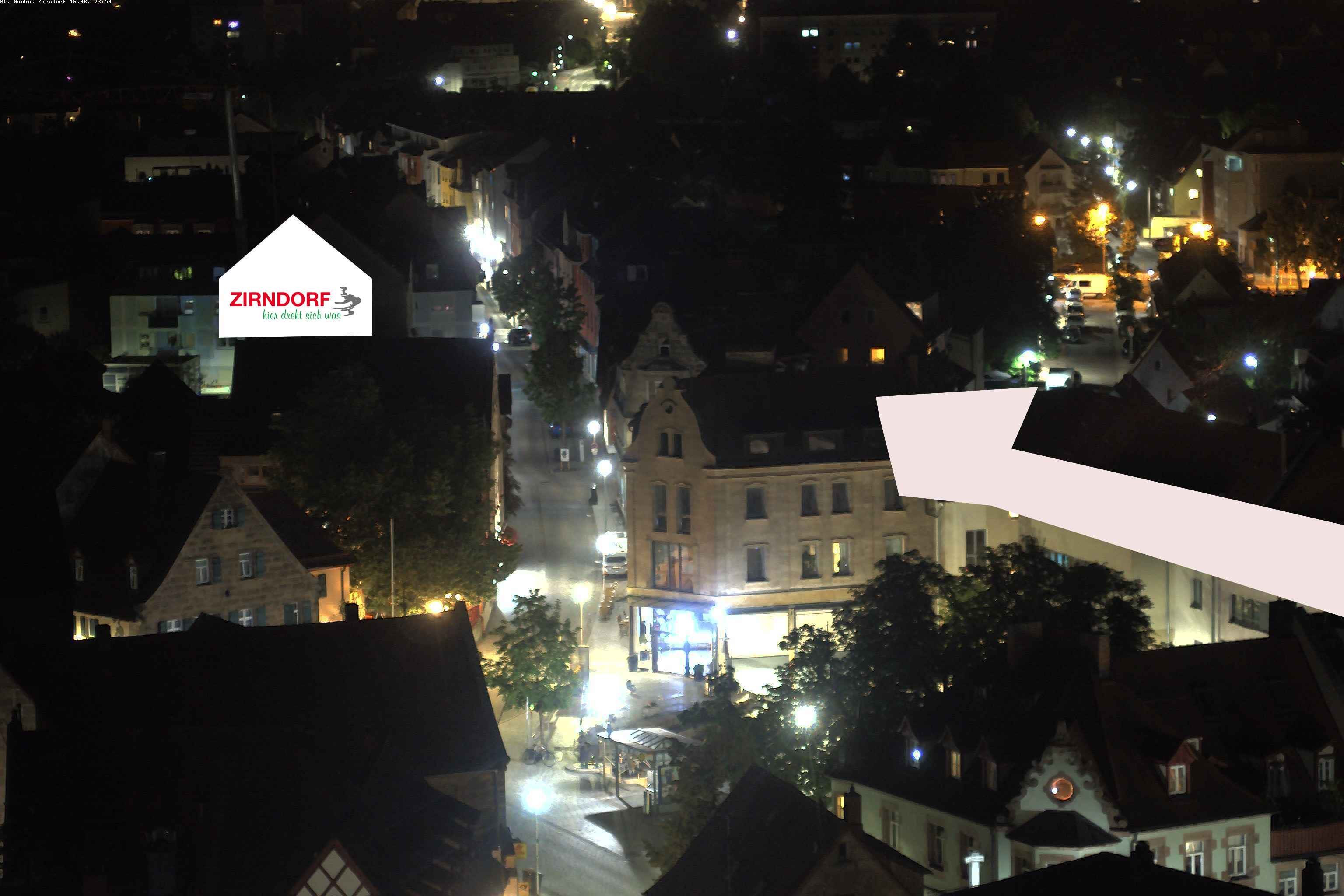 Archiv Foto Webcam Kirchturm Zirndorf
