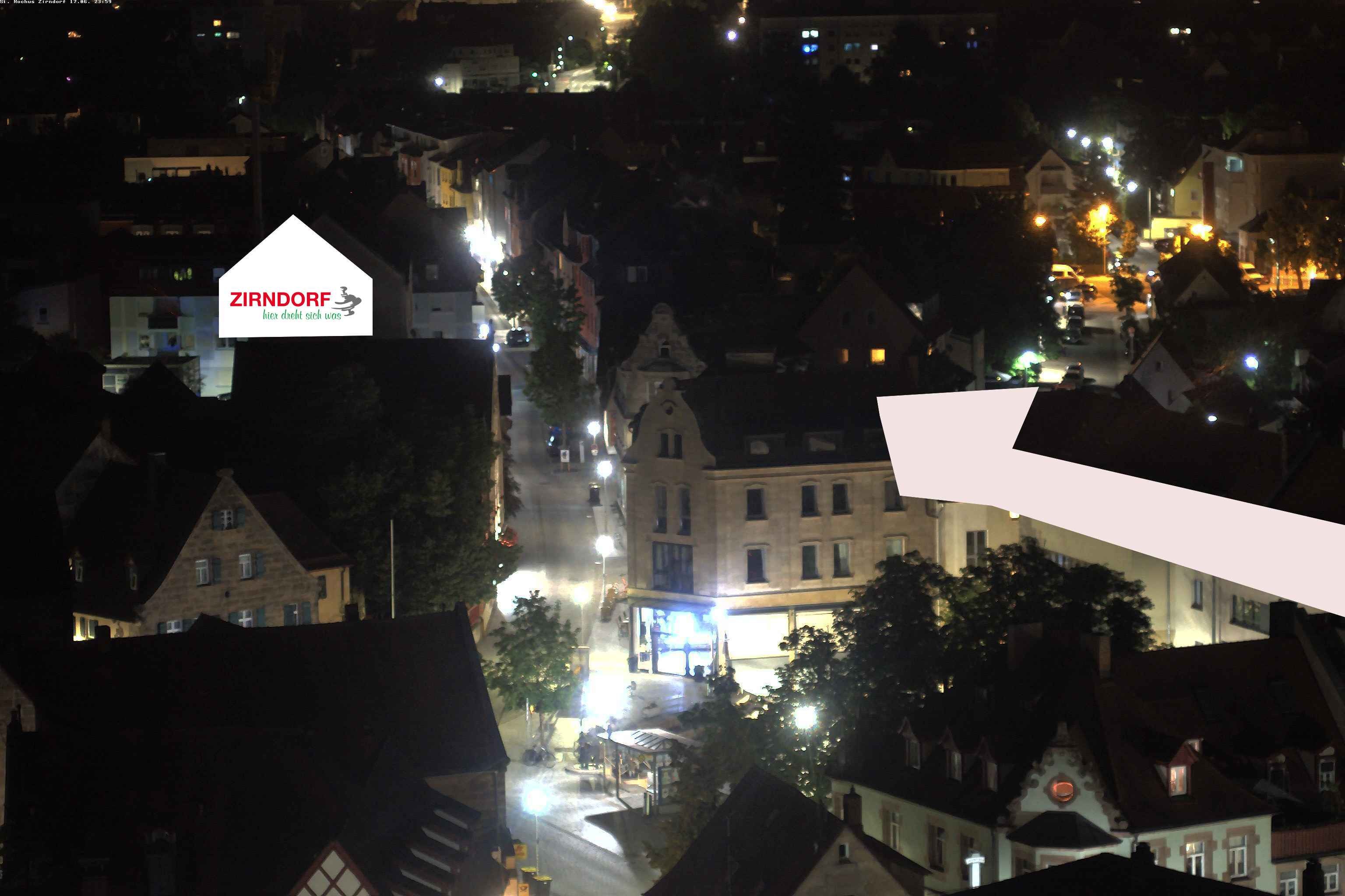 Archiv Foto Webcam Kirchturm Zirndorf