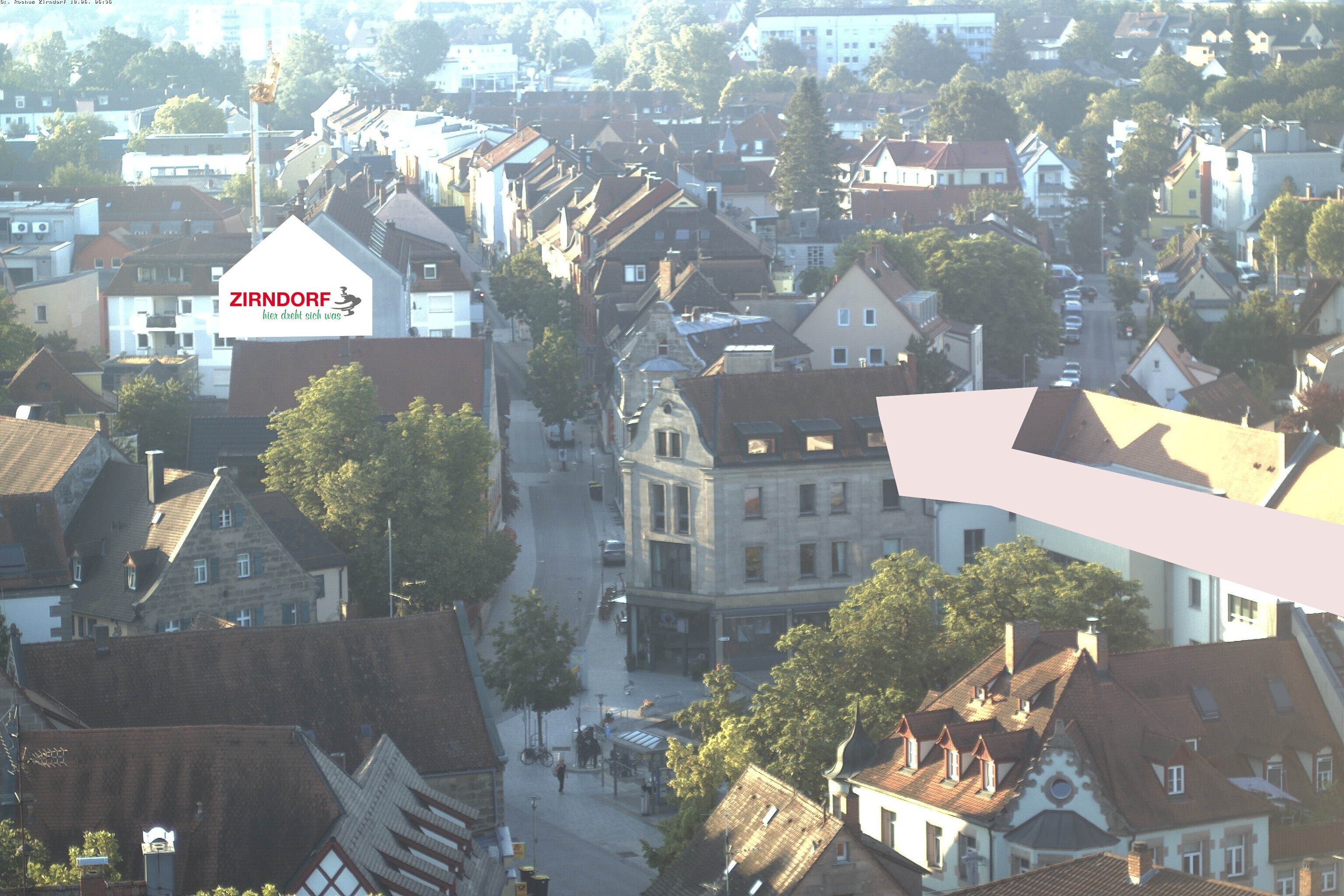 Archiv Foto Webcam Kirchturm Zirndorf