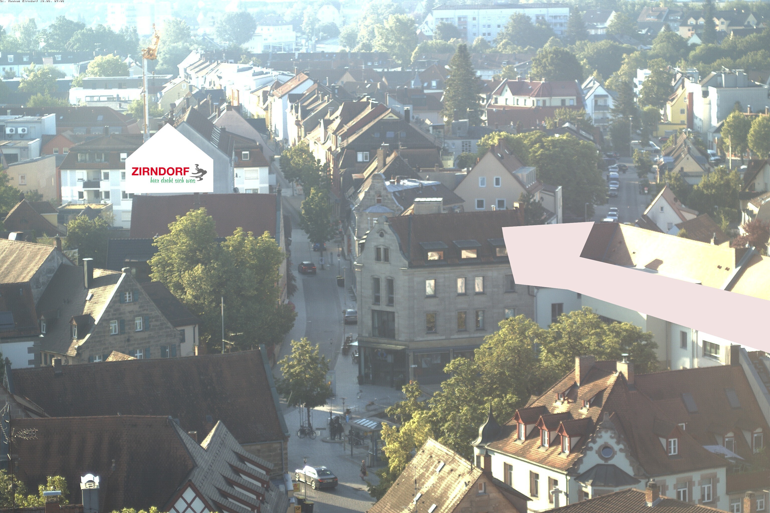 Archiv Foto Webcam Kirchturm Zirndorf