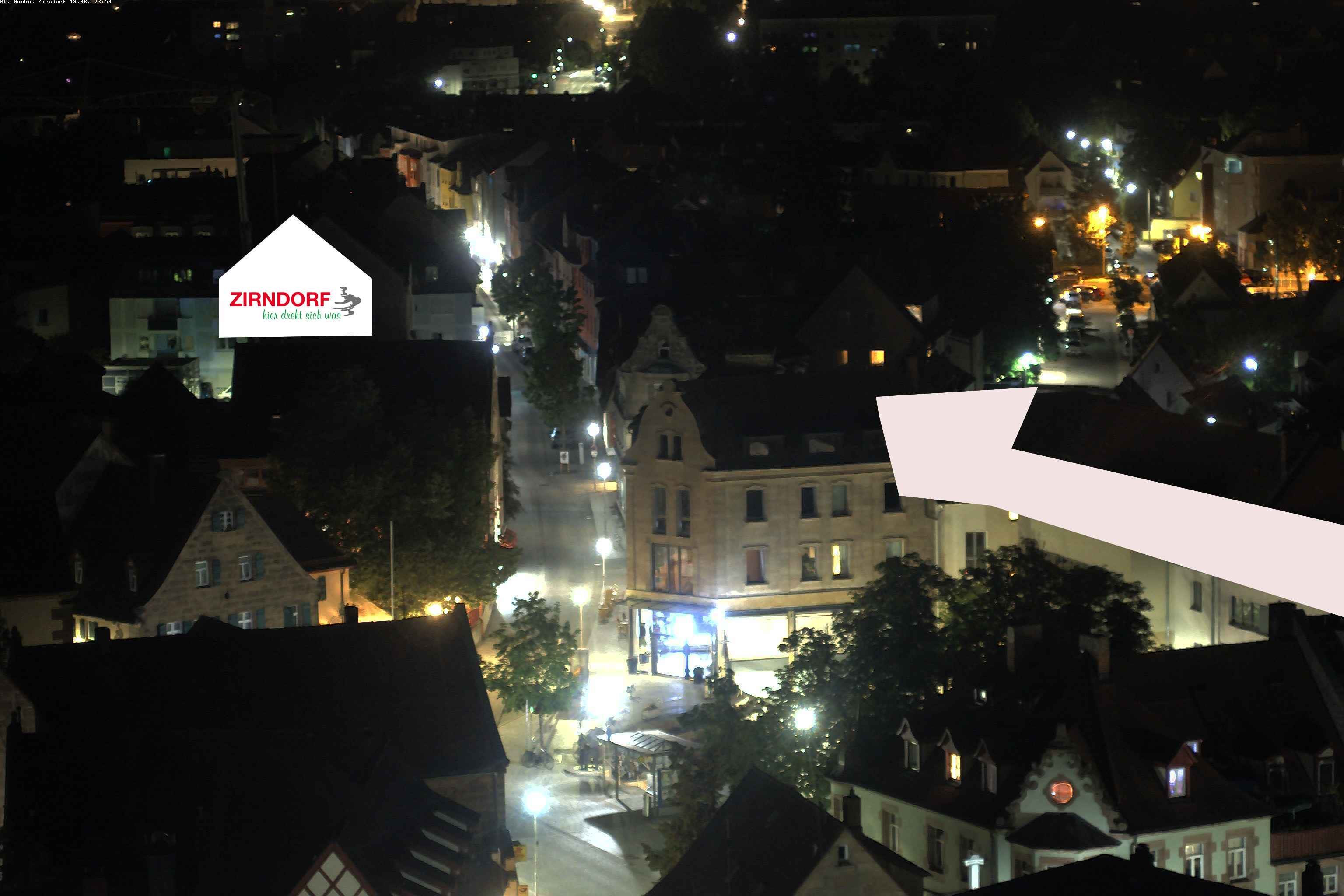 Archiv Foto Webcam Kirchturm Zirndorf