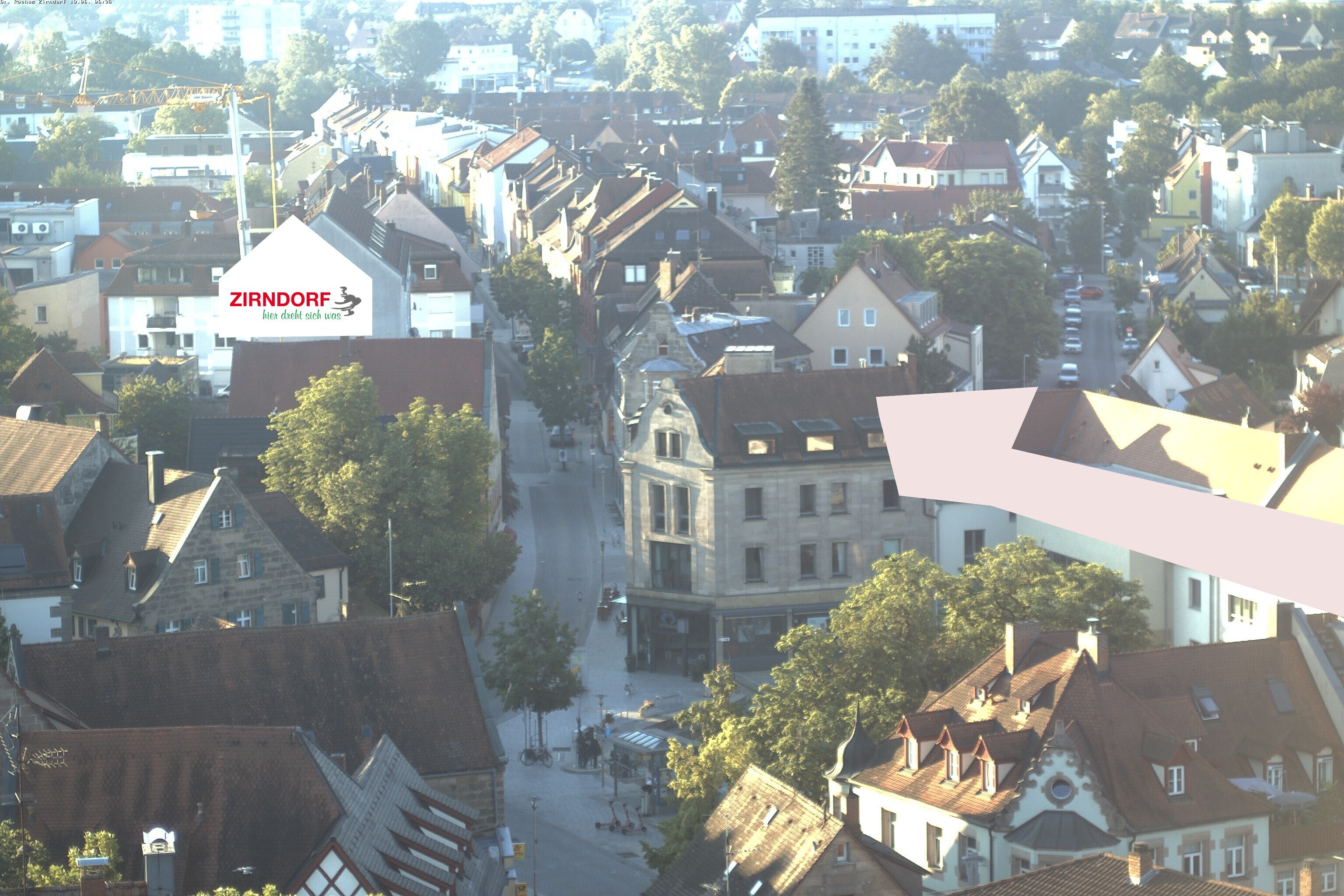 Archiv Foto Webcam Kirchturm Zirndorf