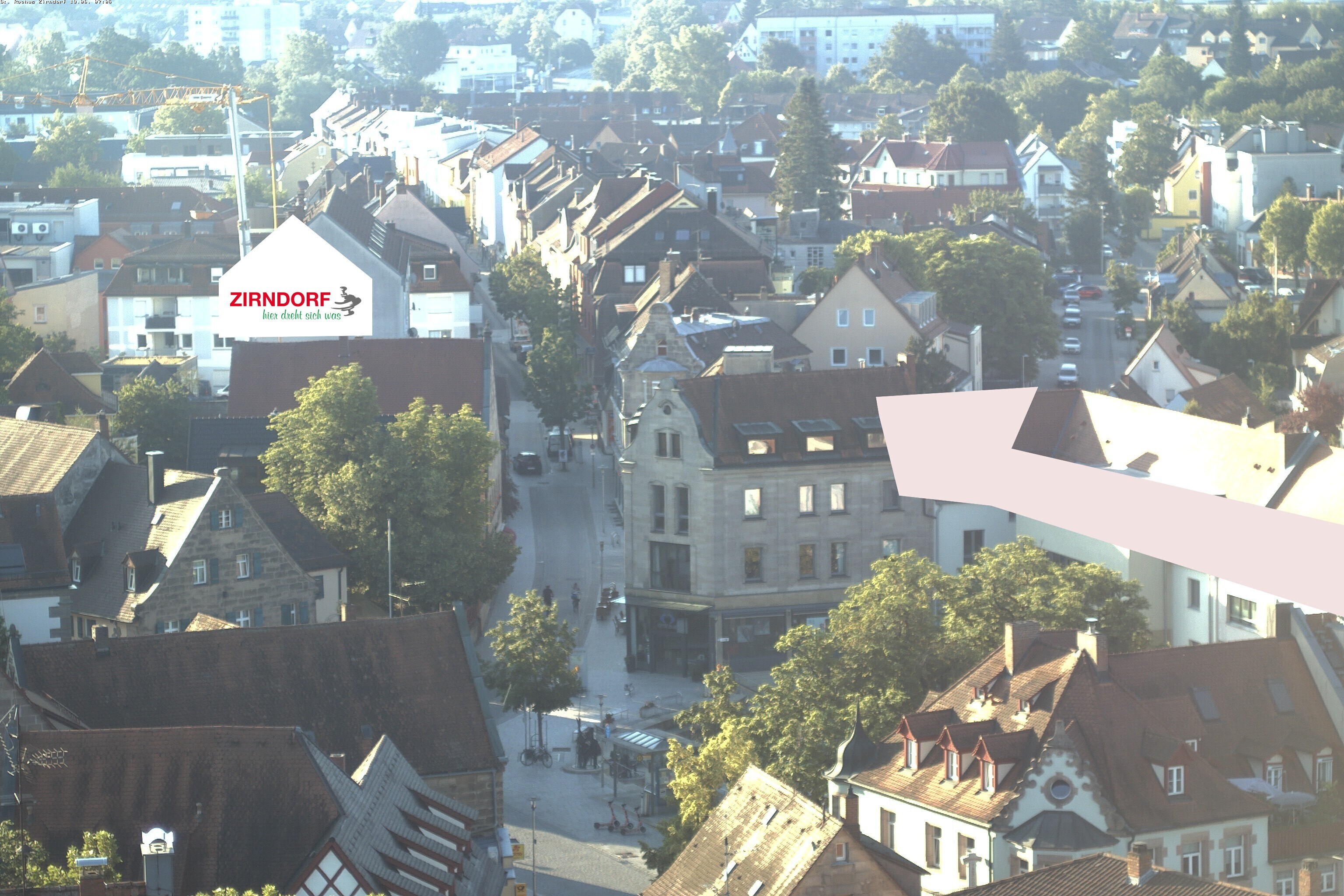 Archiv Foto Webcam Kirchturm Zirndorf