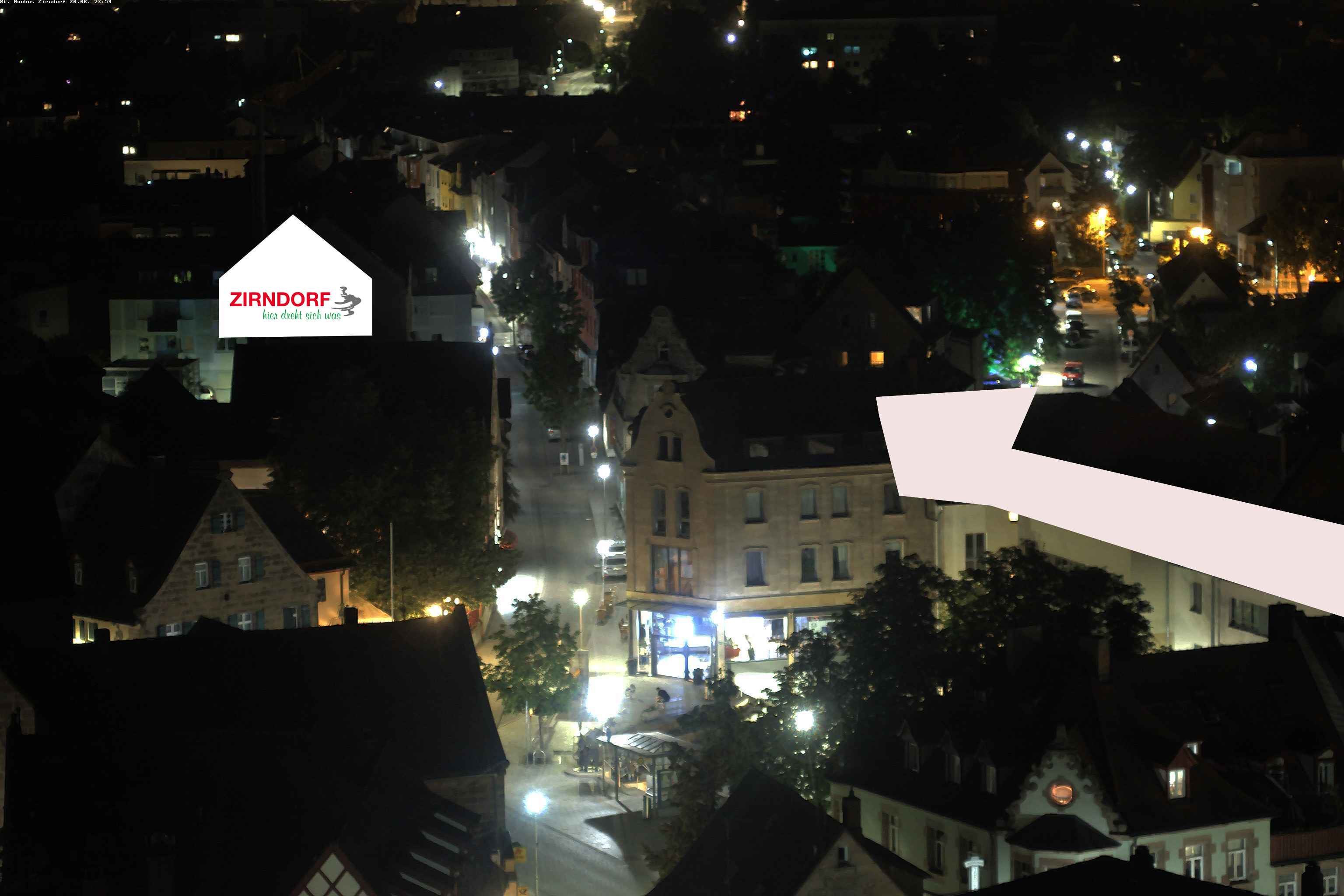 Archiv Foto Webcam Kirchturm Zirndorf