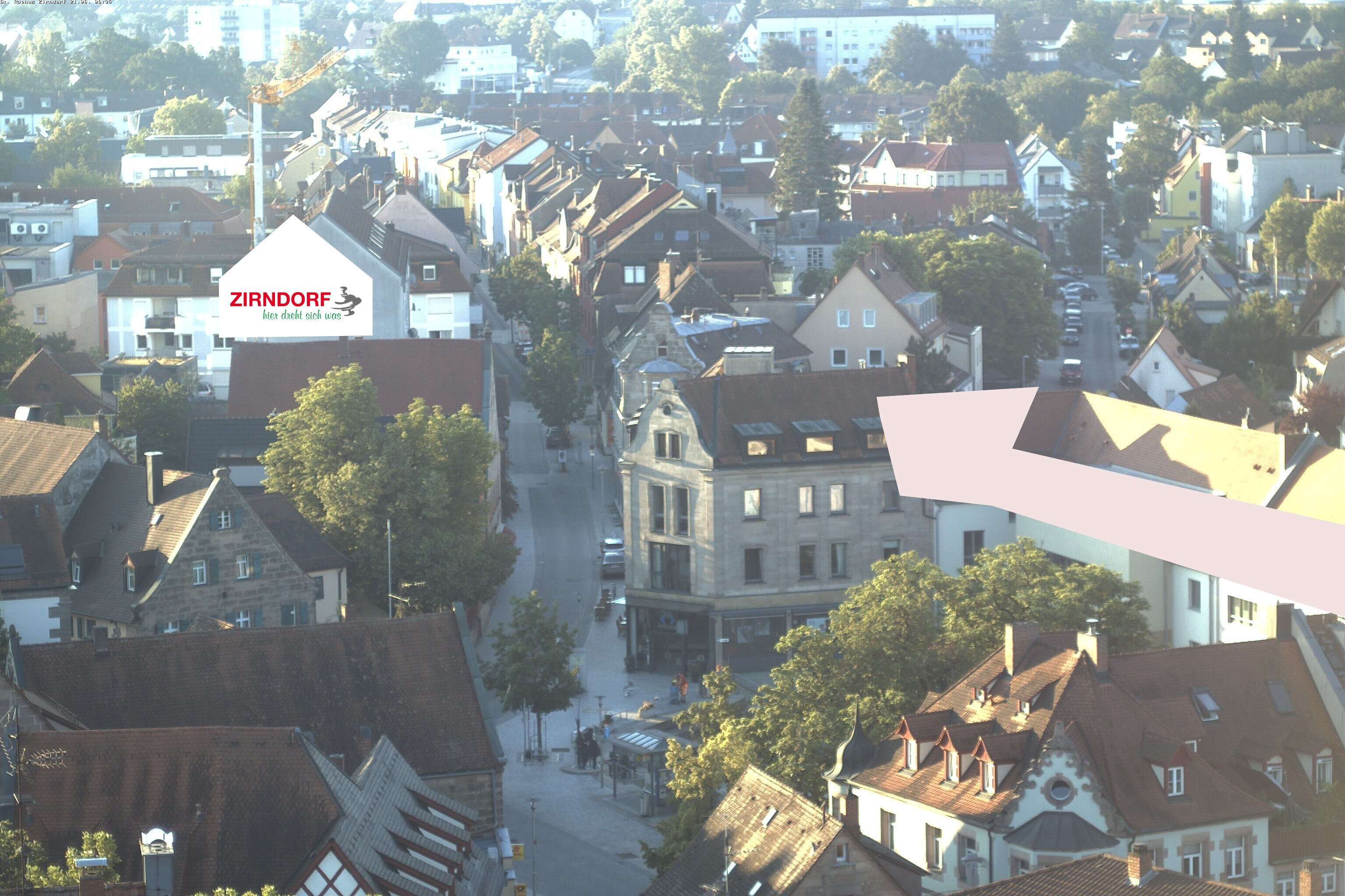 Archiv Foto Webcam Kirchturm Zirndorf