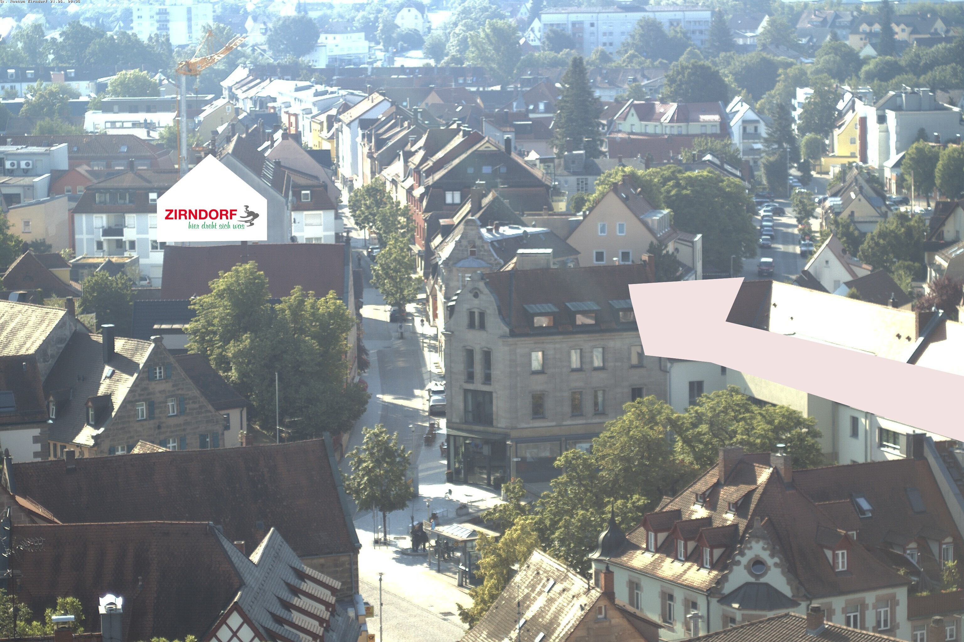Archiv Foto Webcam Kirchturm Zirndorf