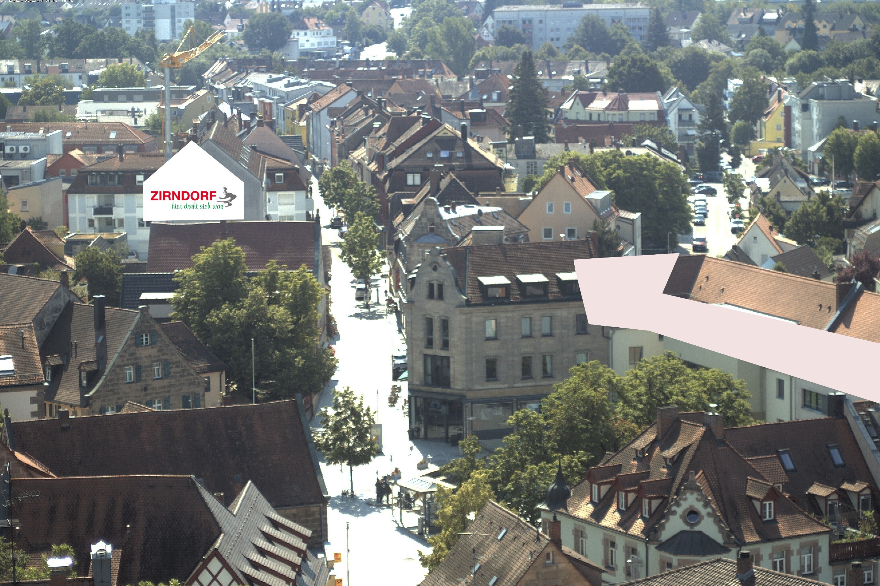 Archiv Foto Webcam Kirchturm Zirndorf