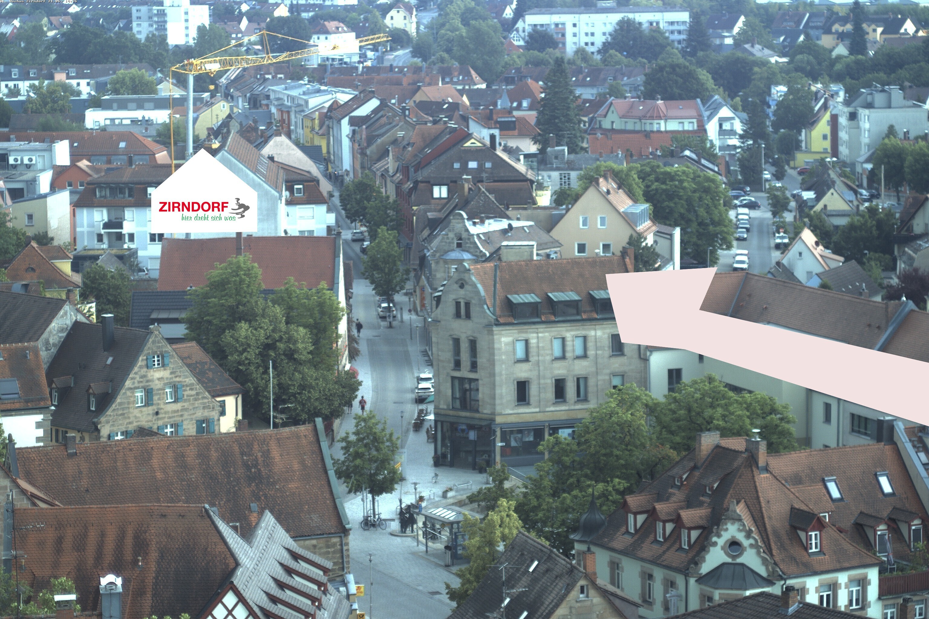 Archiv Foto Webcam Kirchturm Zirndorf