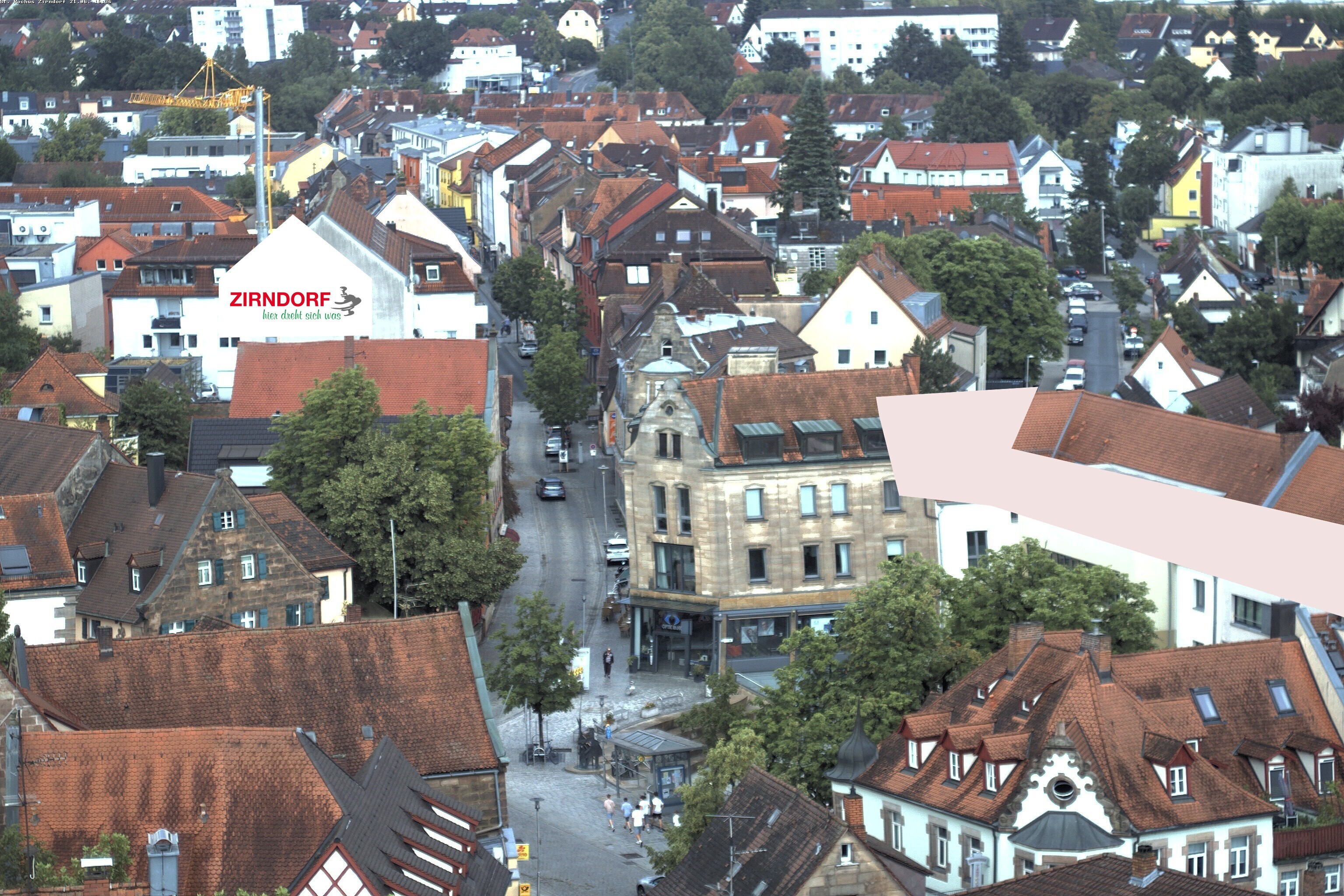 Archiv Foto Webcam Kirchturm Zirndorf