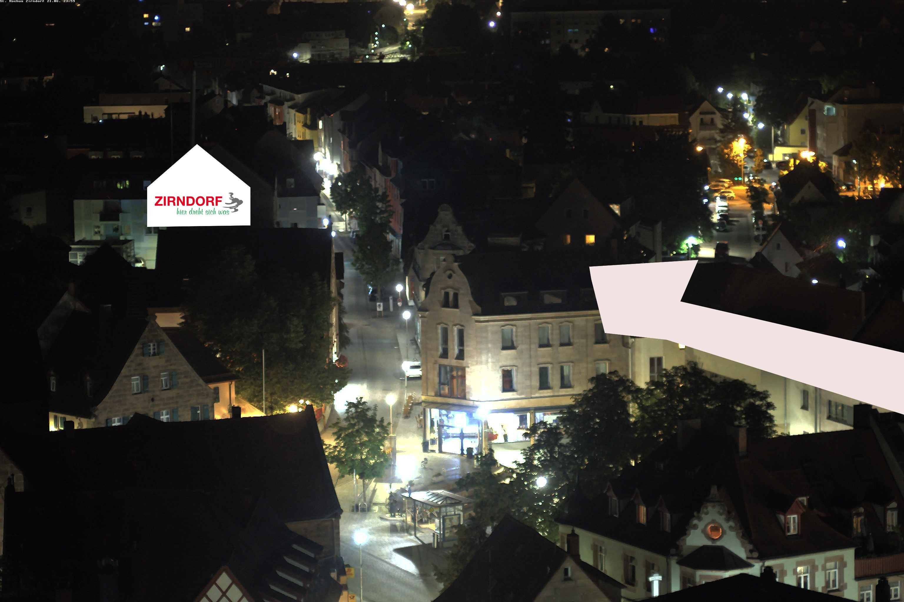 Archiv Foto Webcam Kirchturm Zirndorf