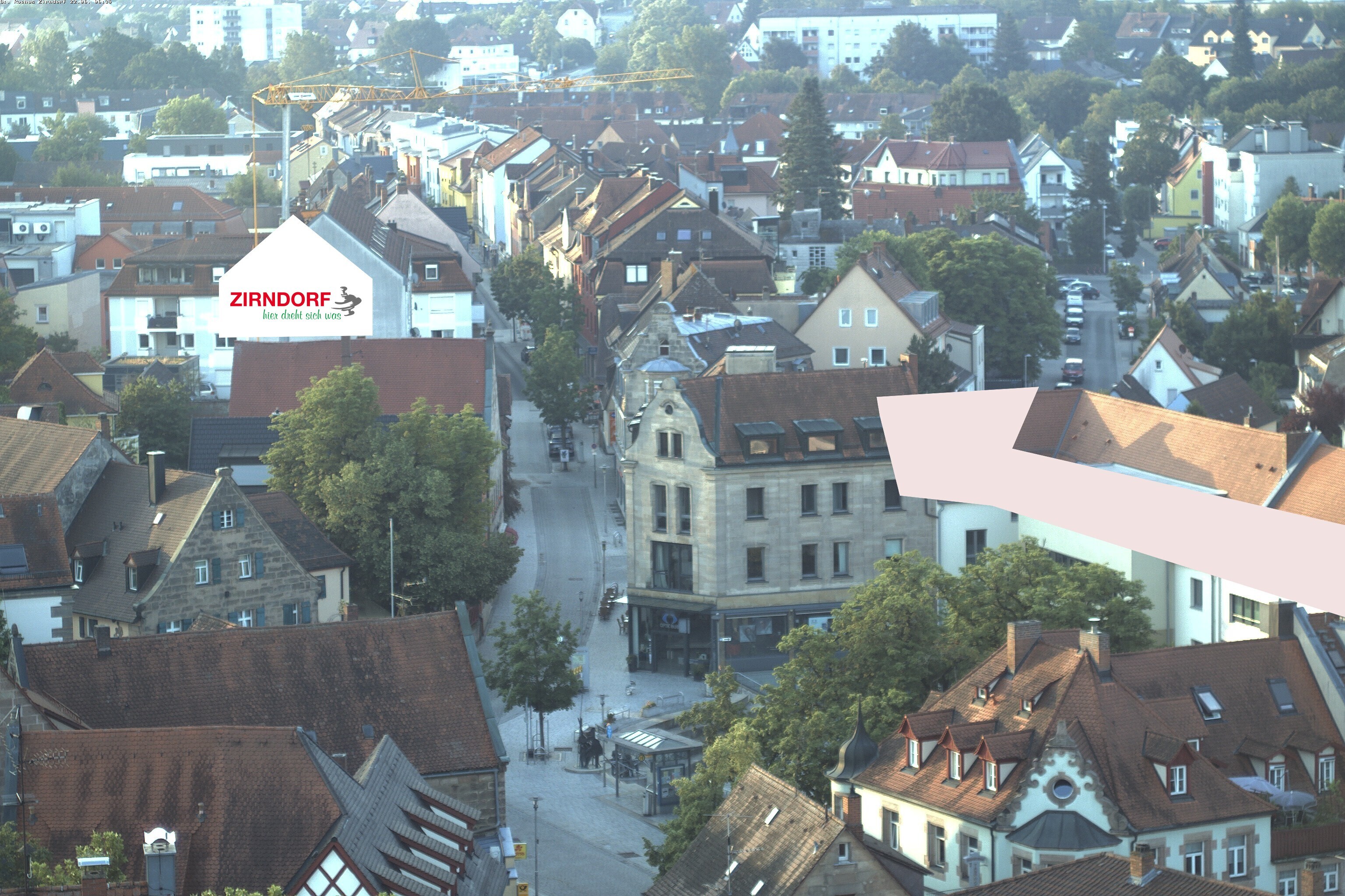 Archiv Foto Webcam Kirchturm Zirndorf