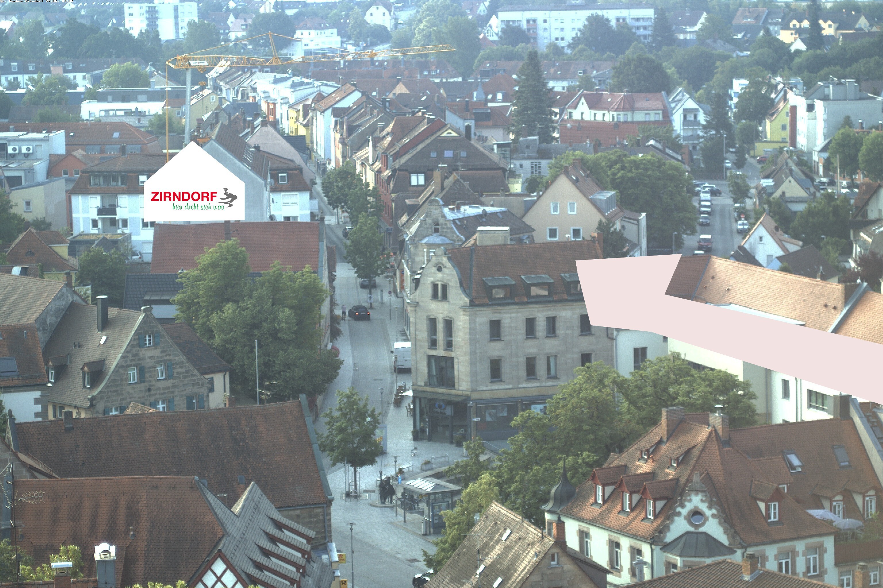 Archiv Foto Webcam Kirchturm Zirndorf