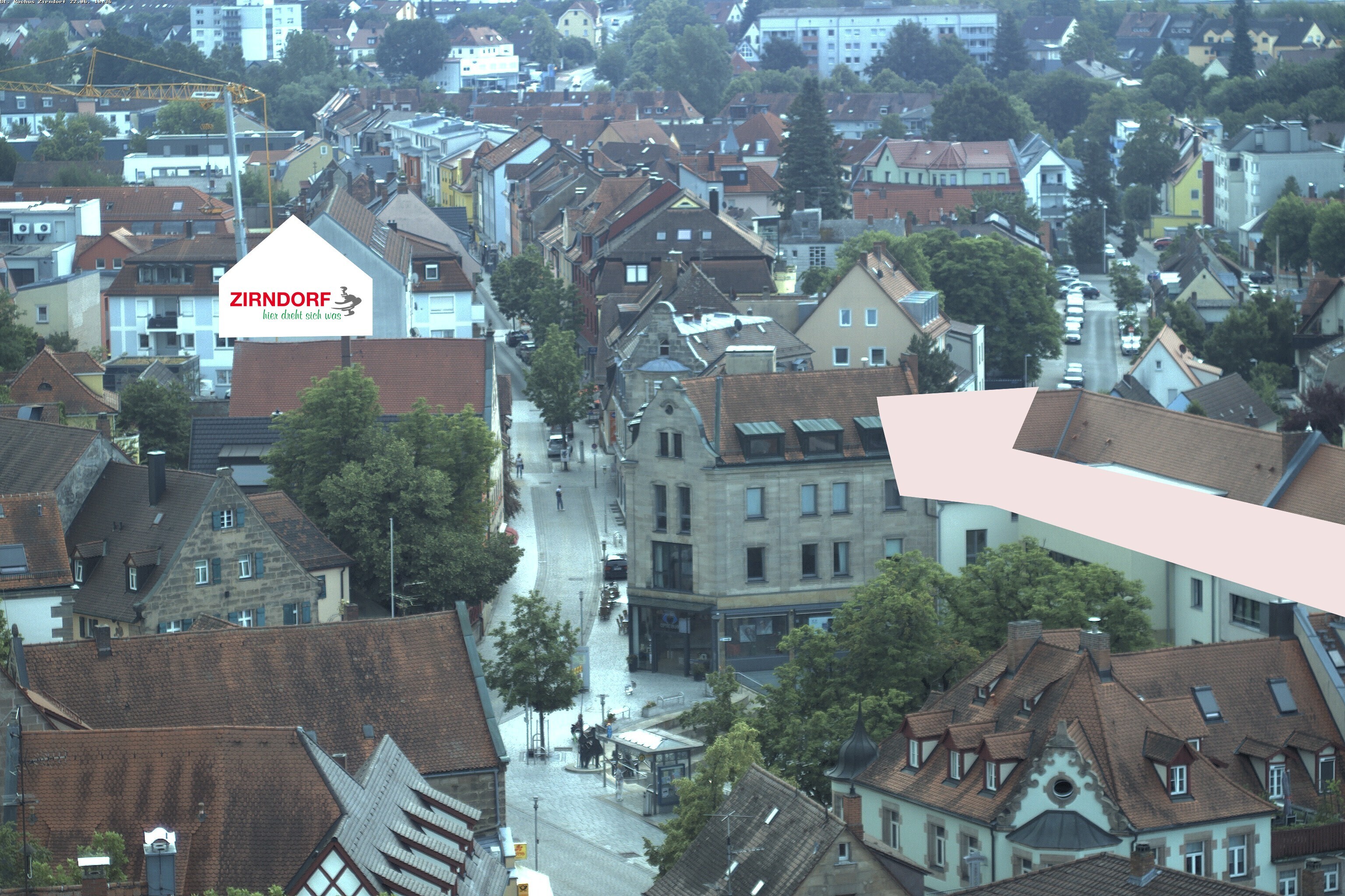 Archiv Foto Webcam Kirchturm Zirndorf