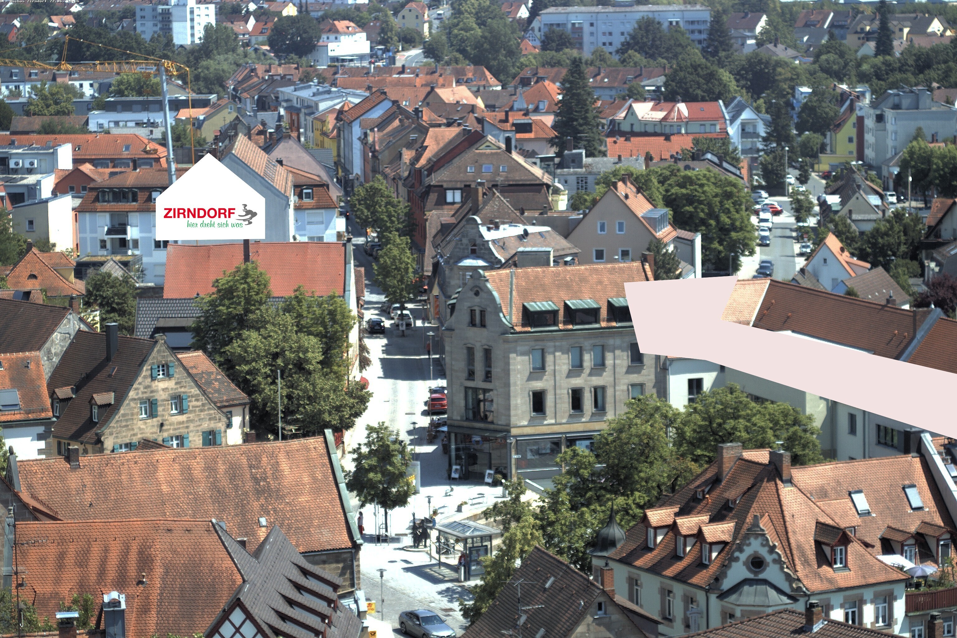 Archiv Foto Webcam Kirchturm Zirndorf