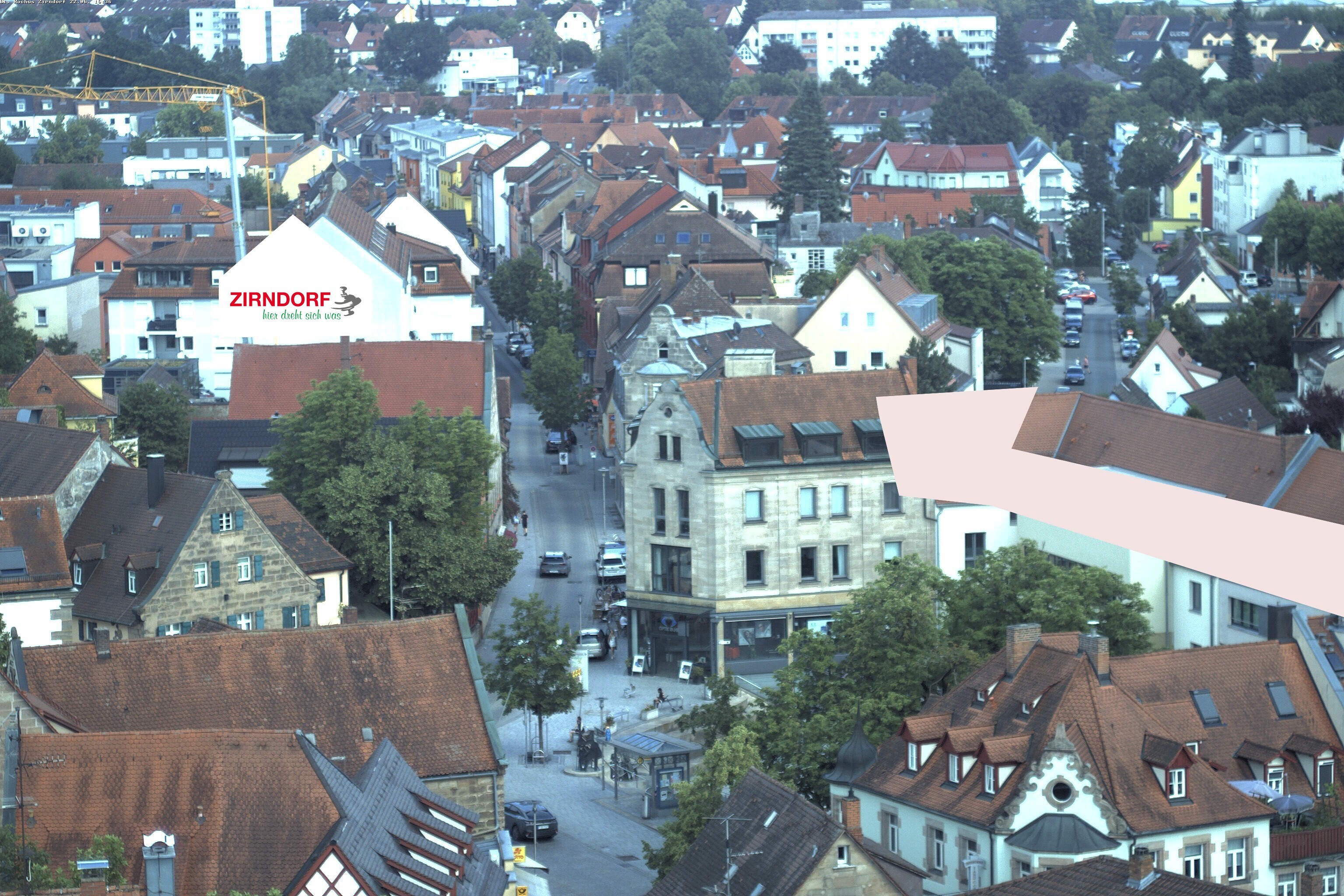 Archiv Foto Webcam Kirchturm Zirndorf