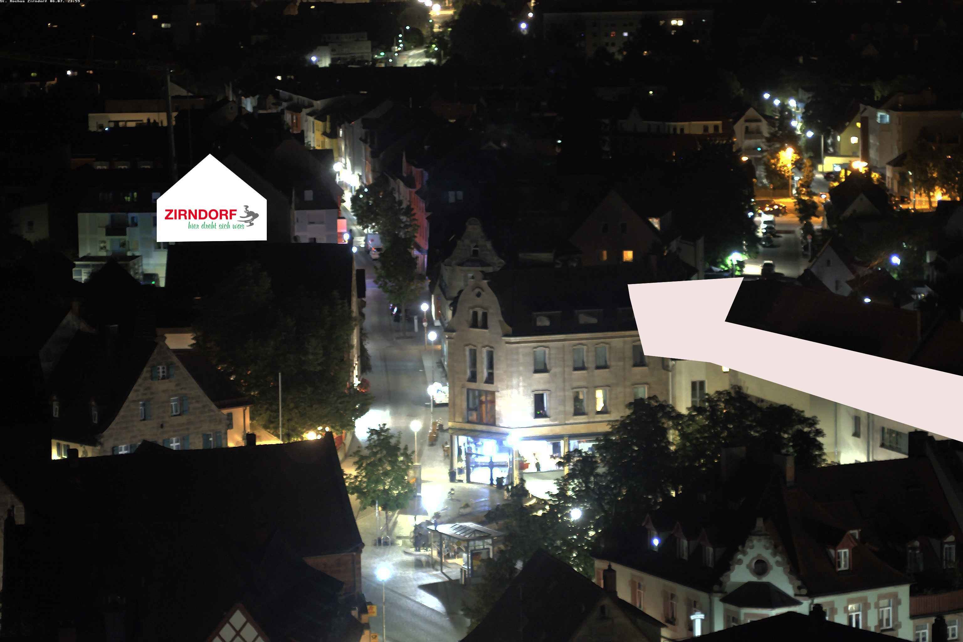 Archiv Foto Webcam Kirchturm Zirndorf