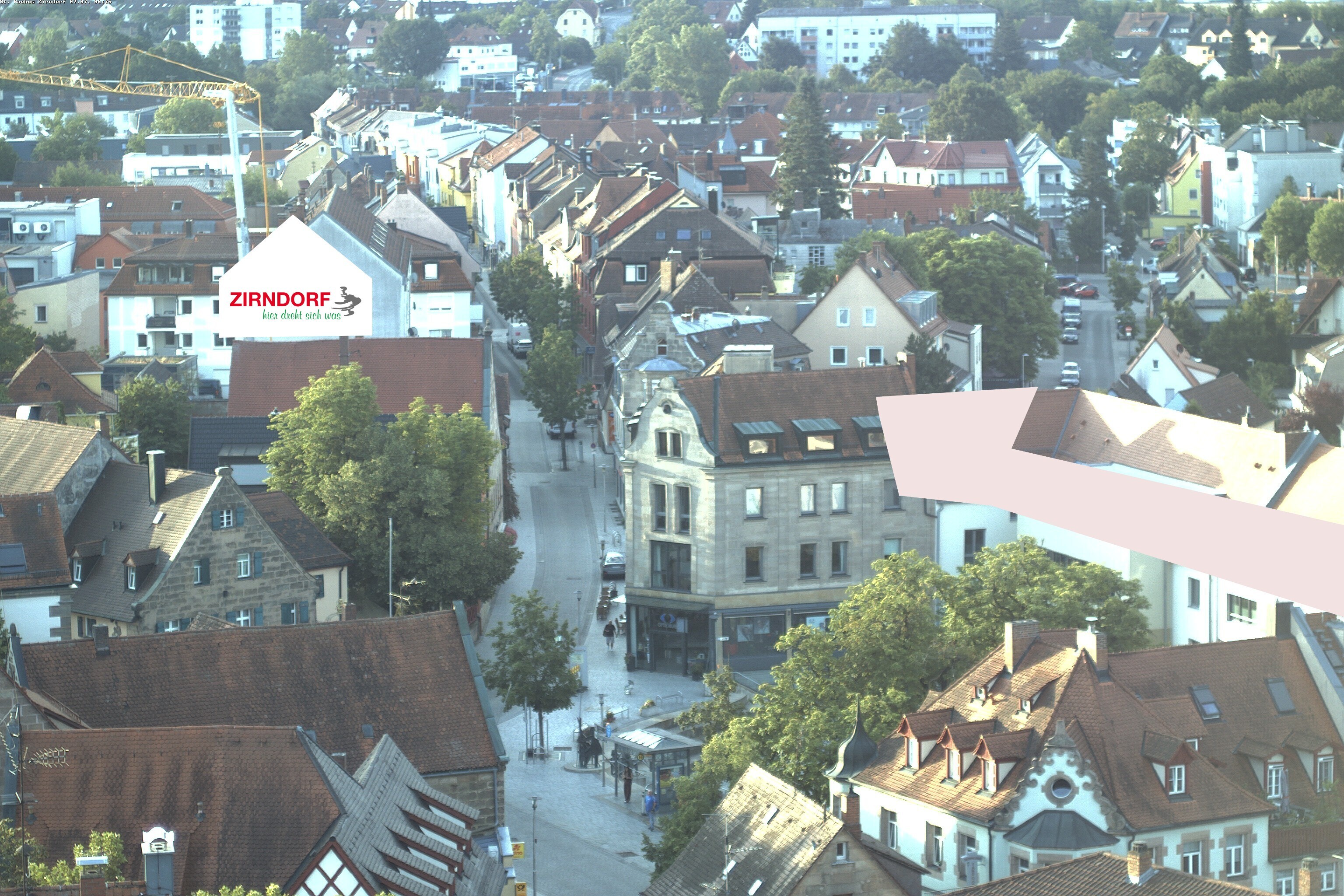 Archiv Foto Webcam Kirchturm Zirndorf