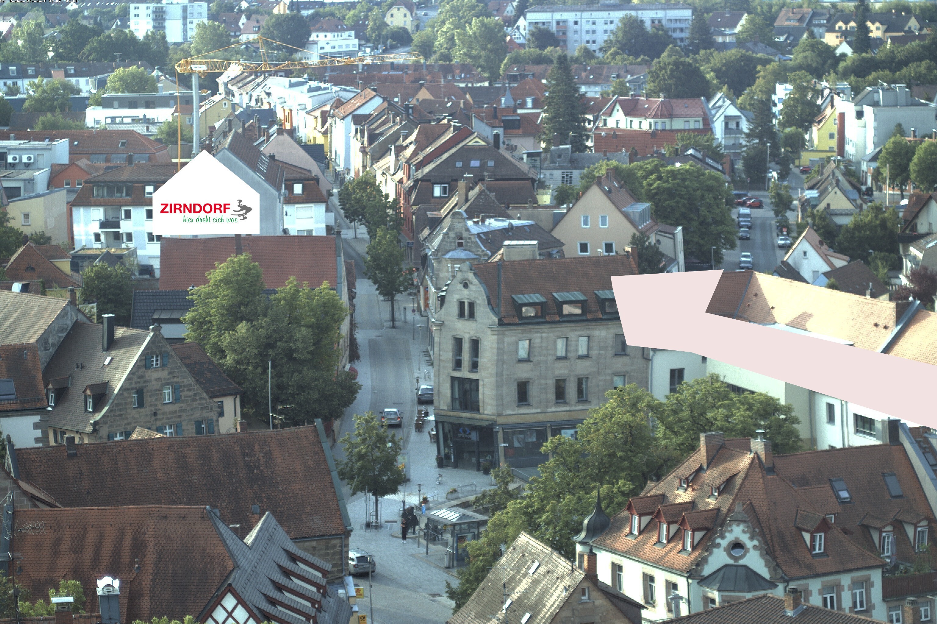 Archiv Foto Webcam Kirchturm Zirndorf