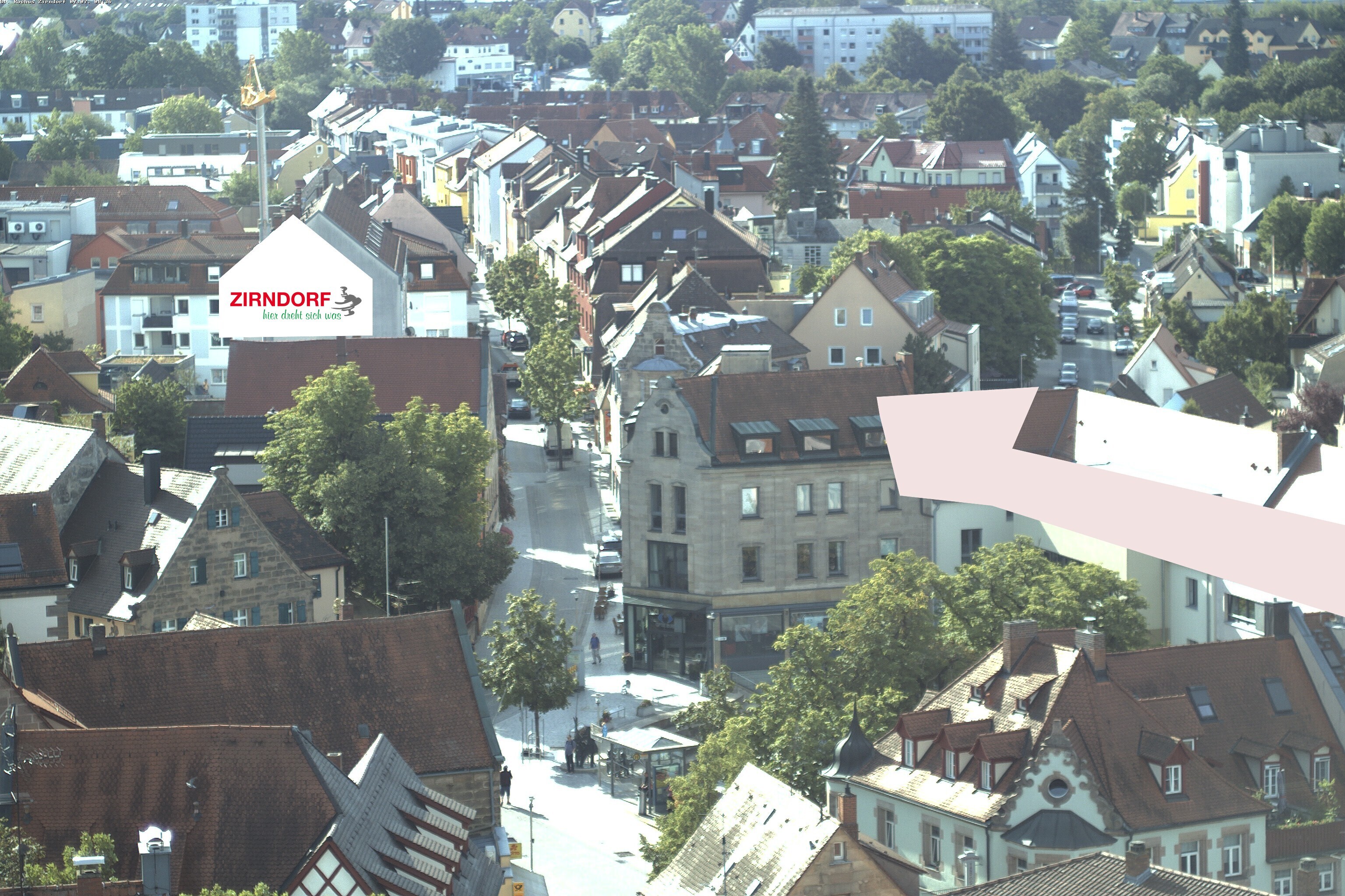 Archiv Foto Webcam Kirchturm Zirndorf