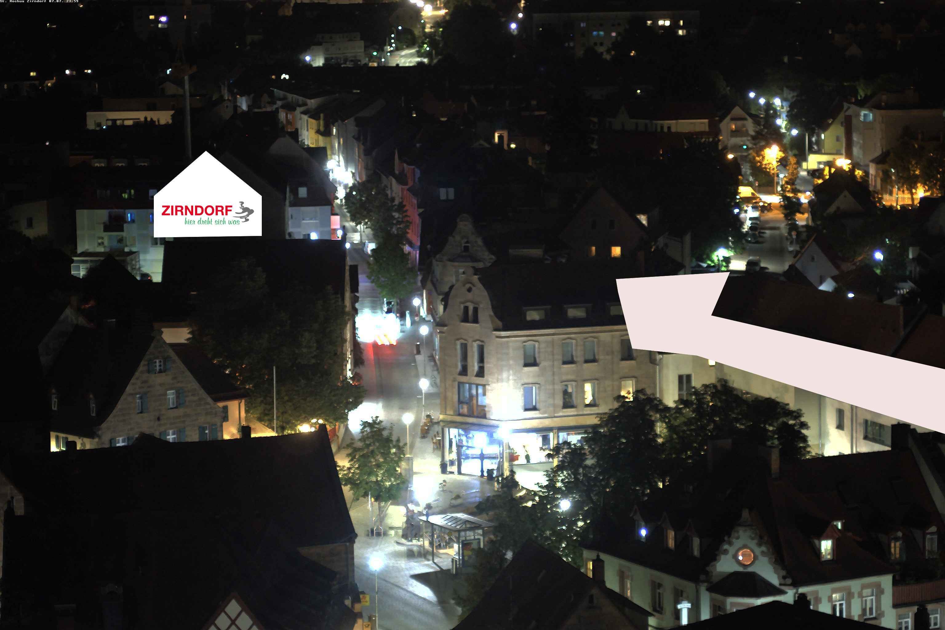 Archiv Foto Webcam Kirchturm Zirndorf