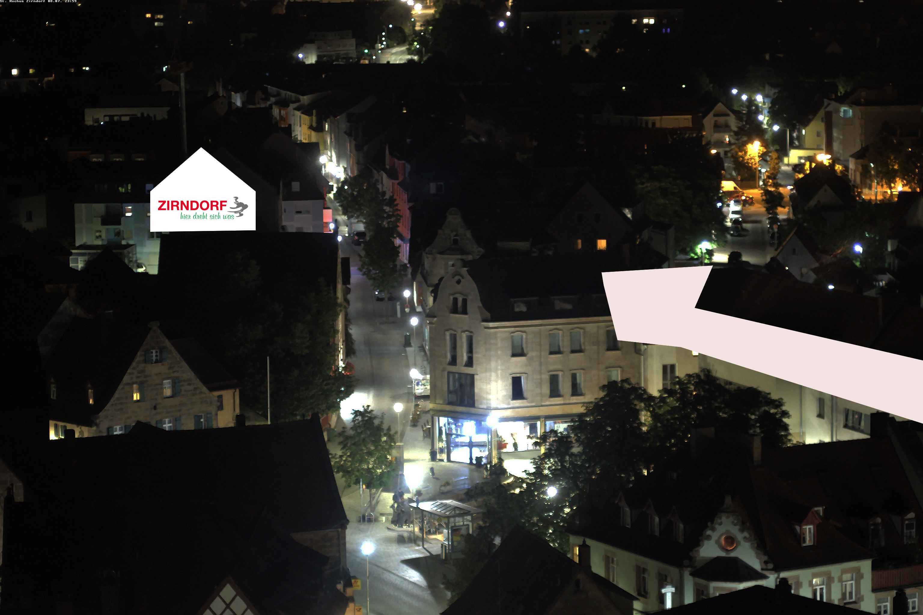 Archiv Foto Webcam Kirchturm Zirndorf