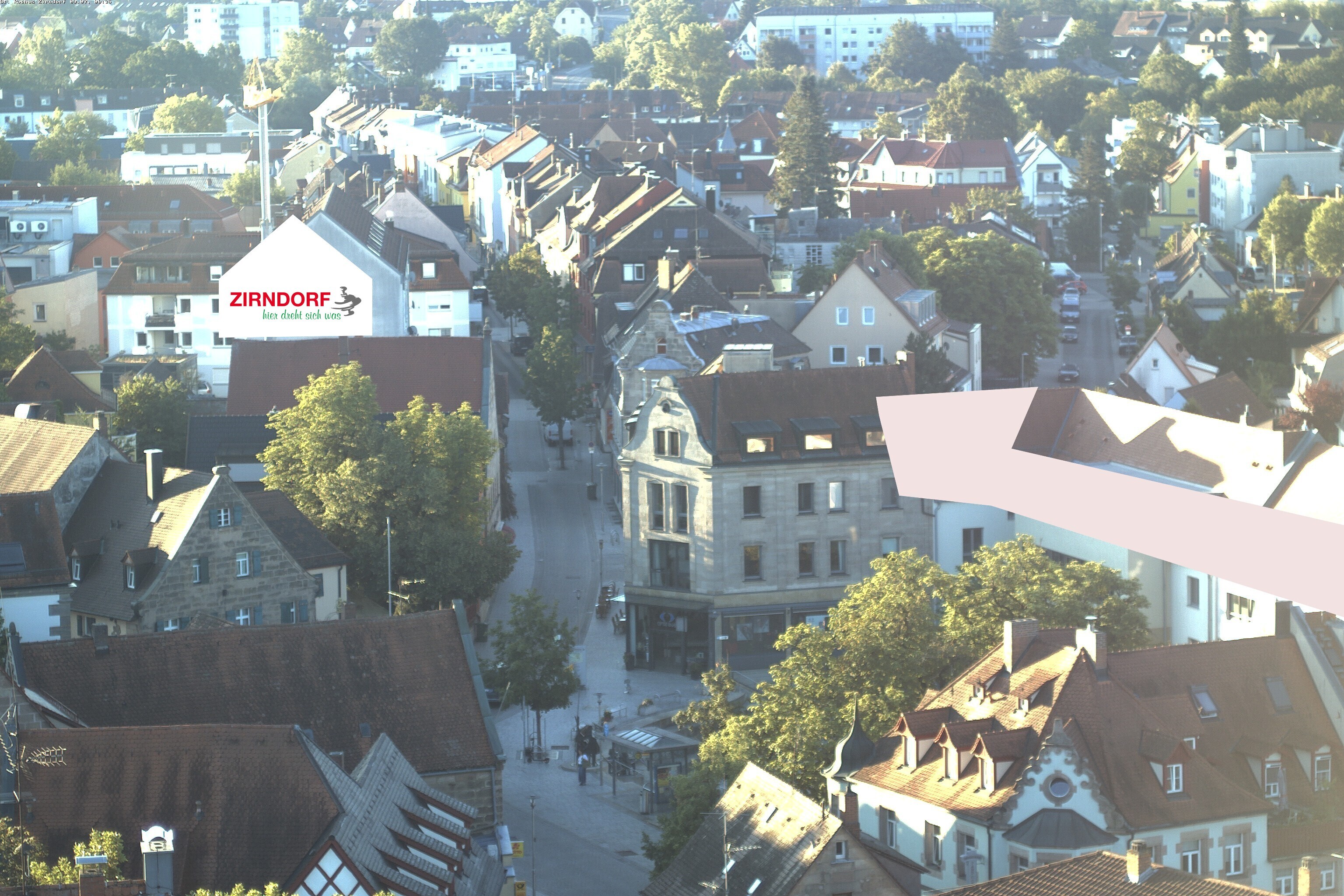 Archiv Foto Webcam Kirchturm Zirndorf