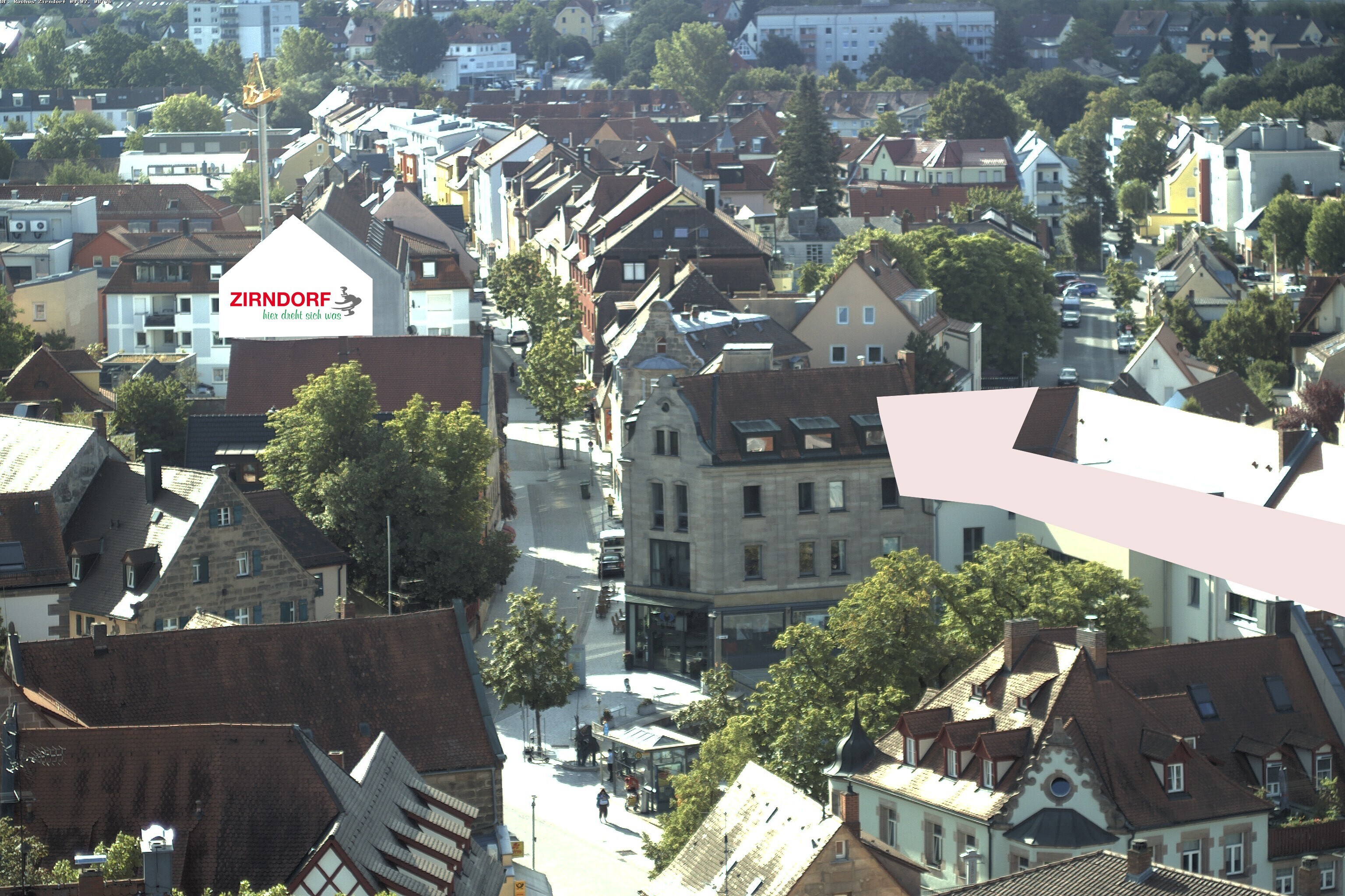 Archiv Foto Webcam Kirchturm Zirndorf