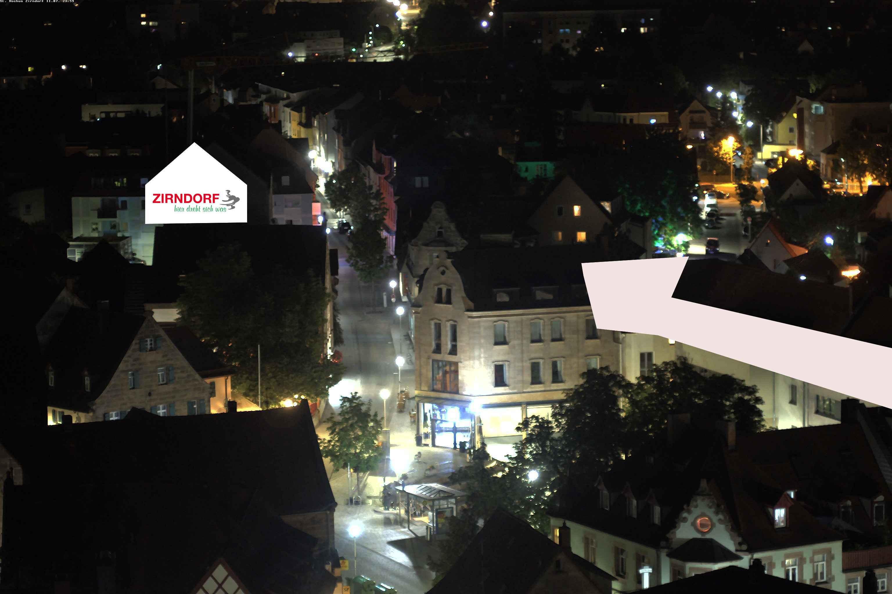 Archiv Foto Webcam Kirchturm Zirndorf