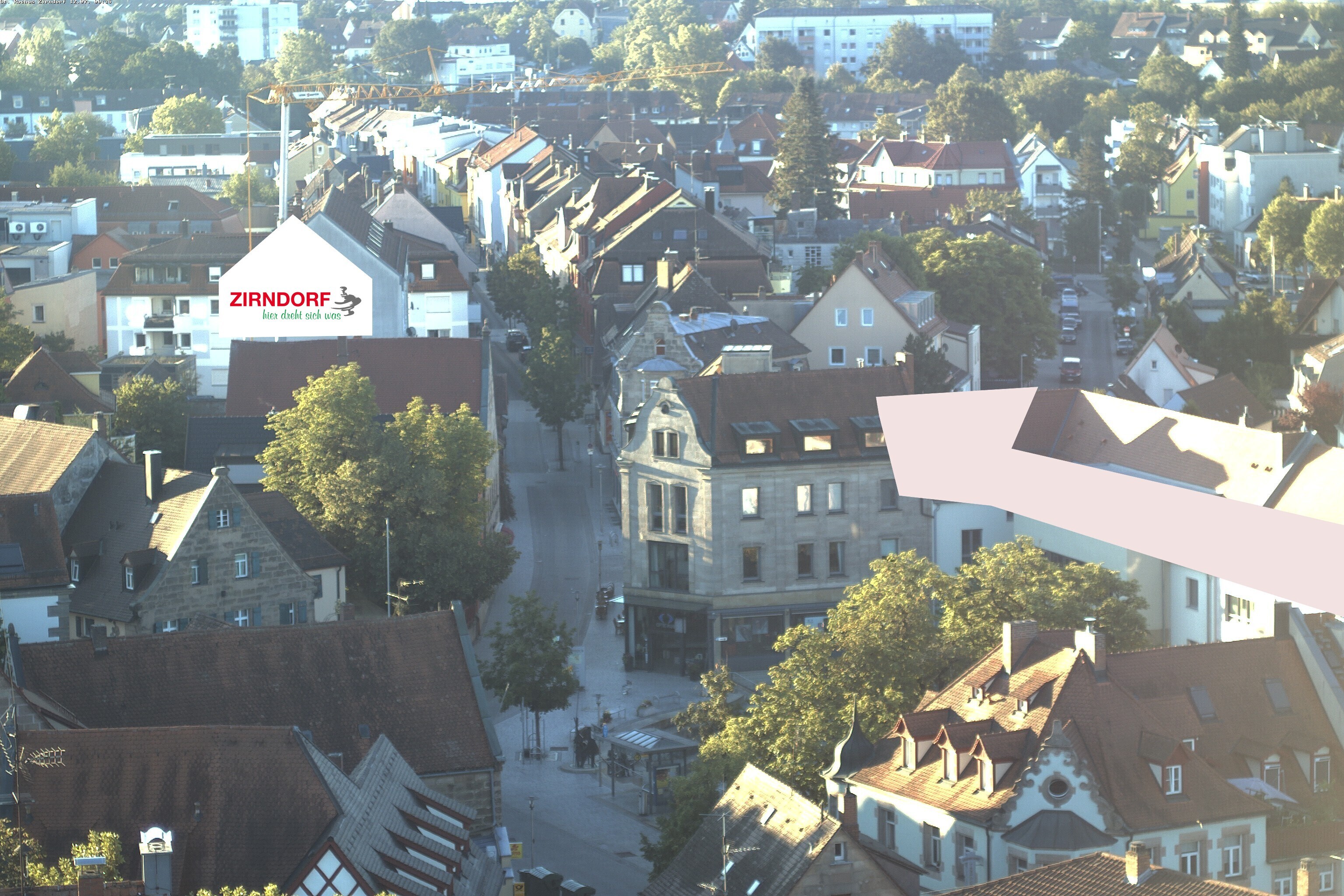 Archiv Foto Webcam Kirchturm Zirndorf