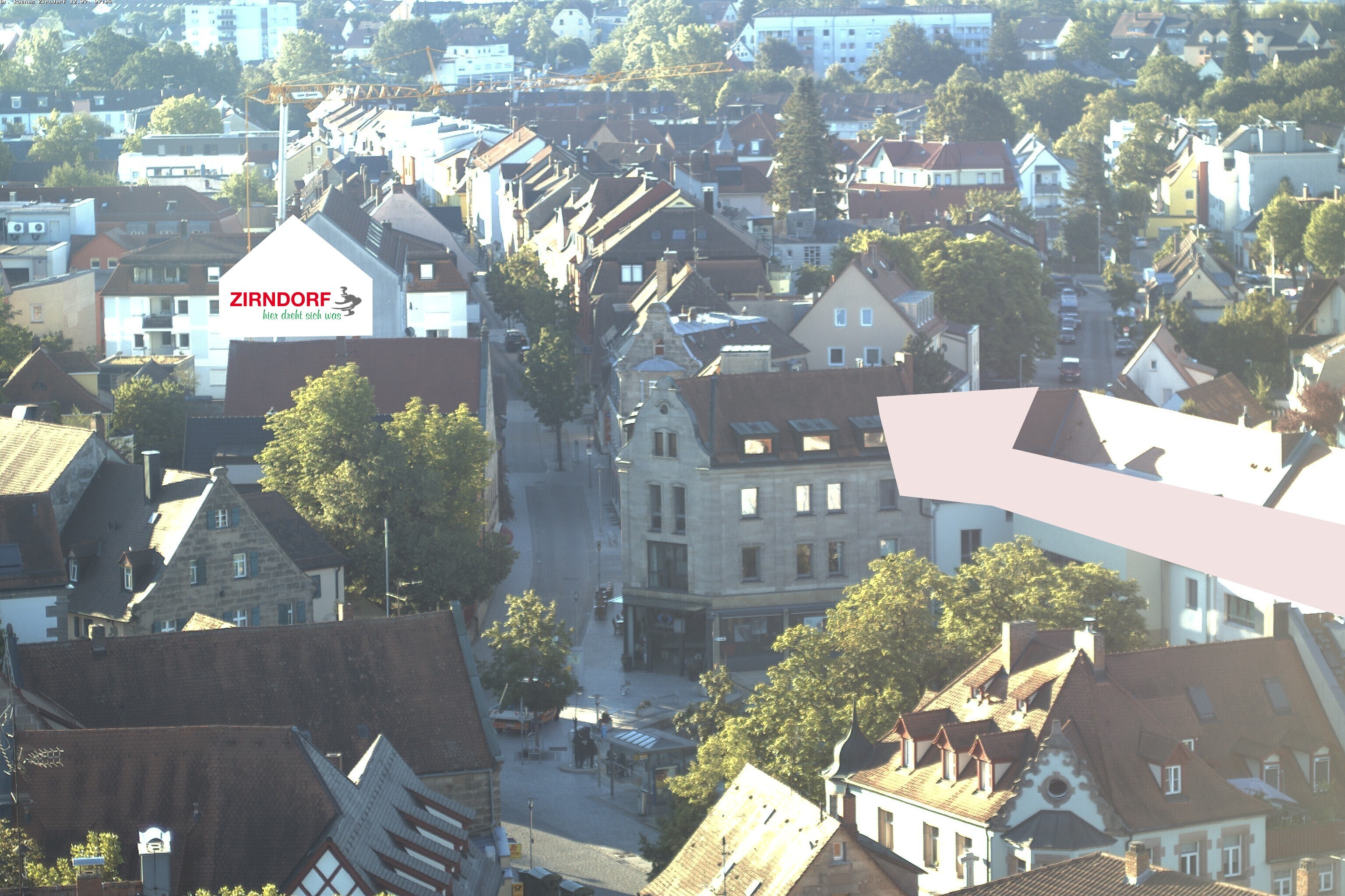 Archiv Foto Webcam Kirchturm Zirndorf
