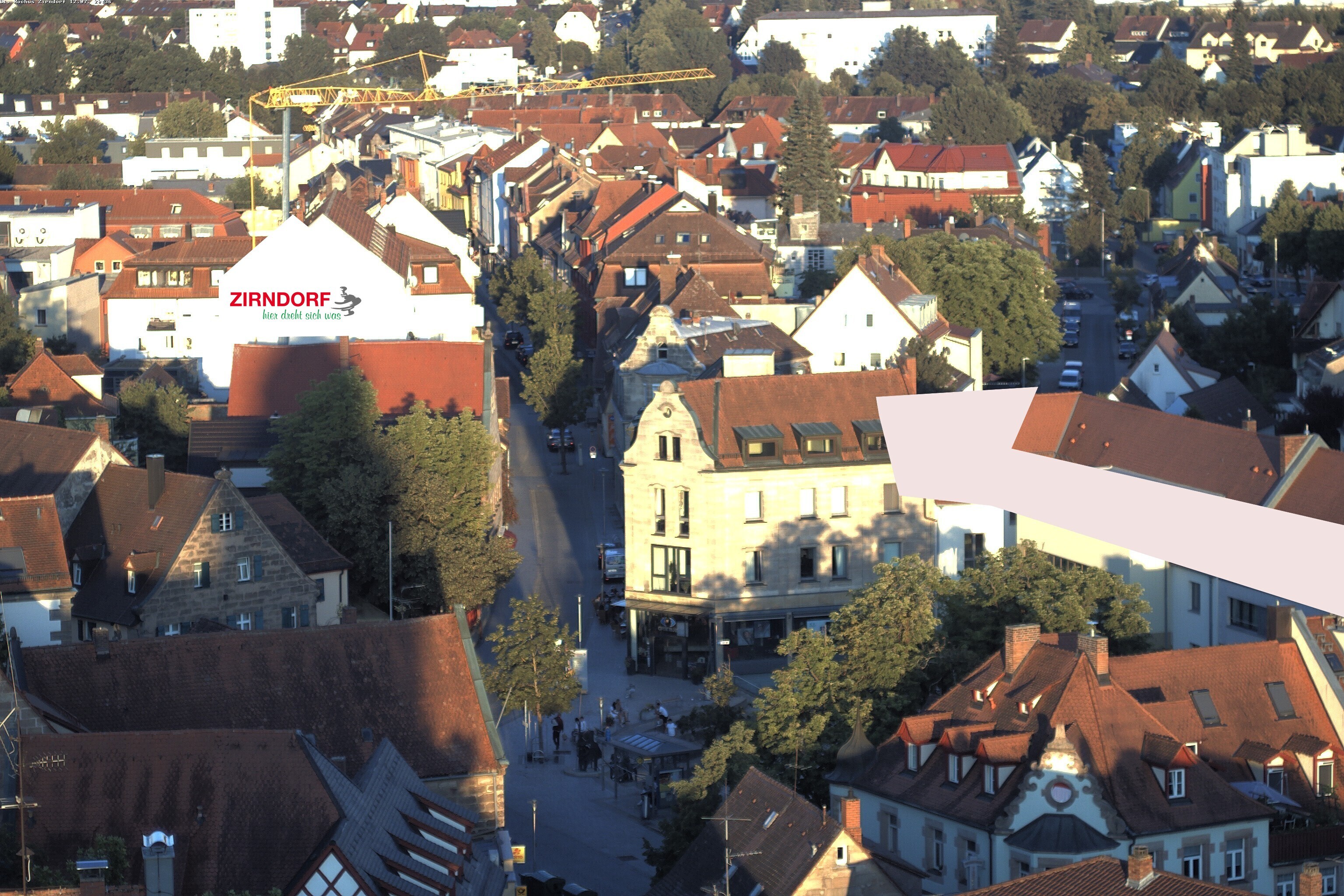 Archiv Foto Webcam Kirchturm Zirndorf