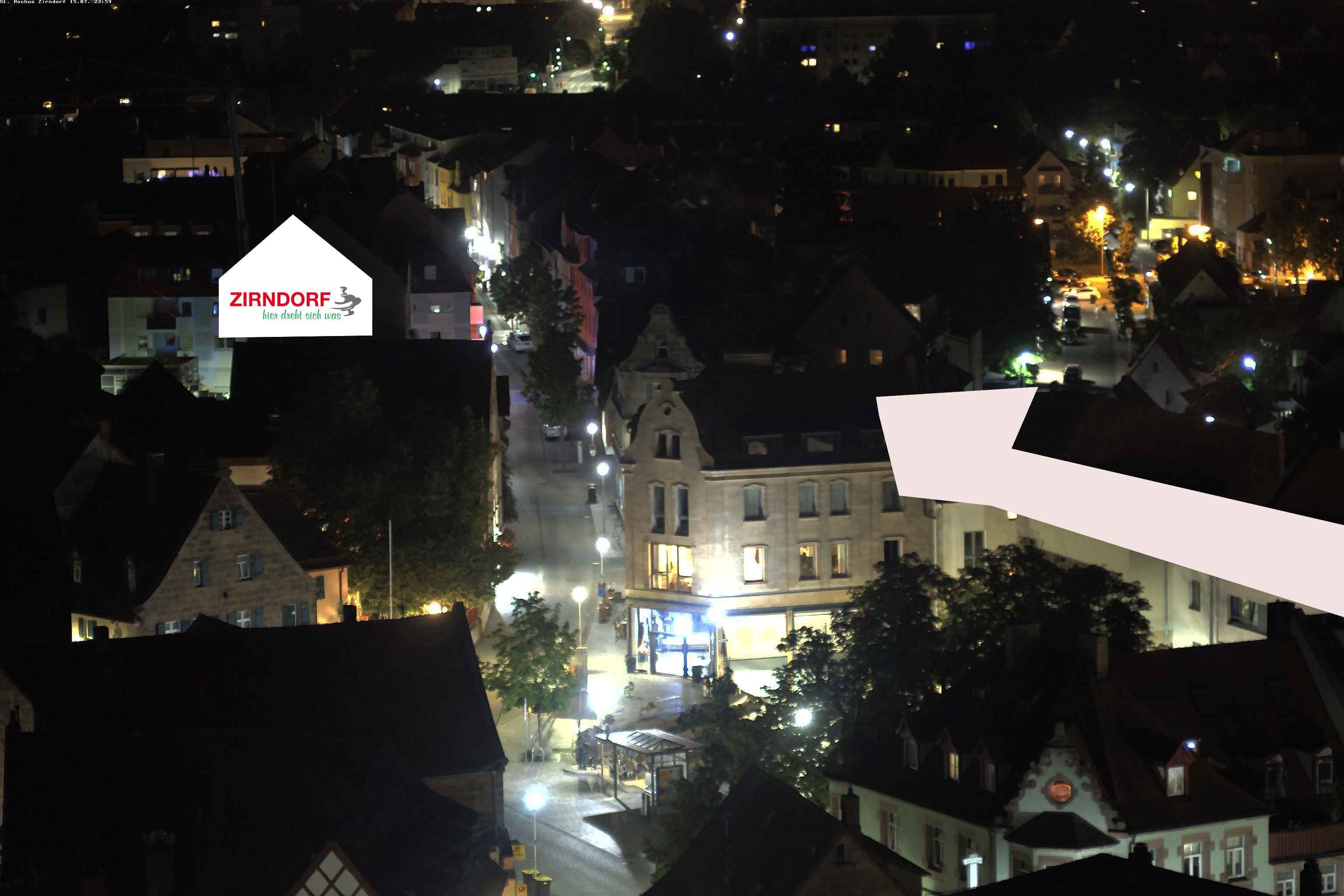 Archiv Foto Webcam Kirchturm Zirndorf