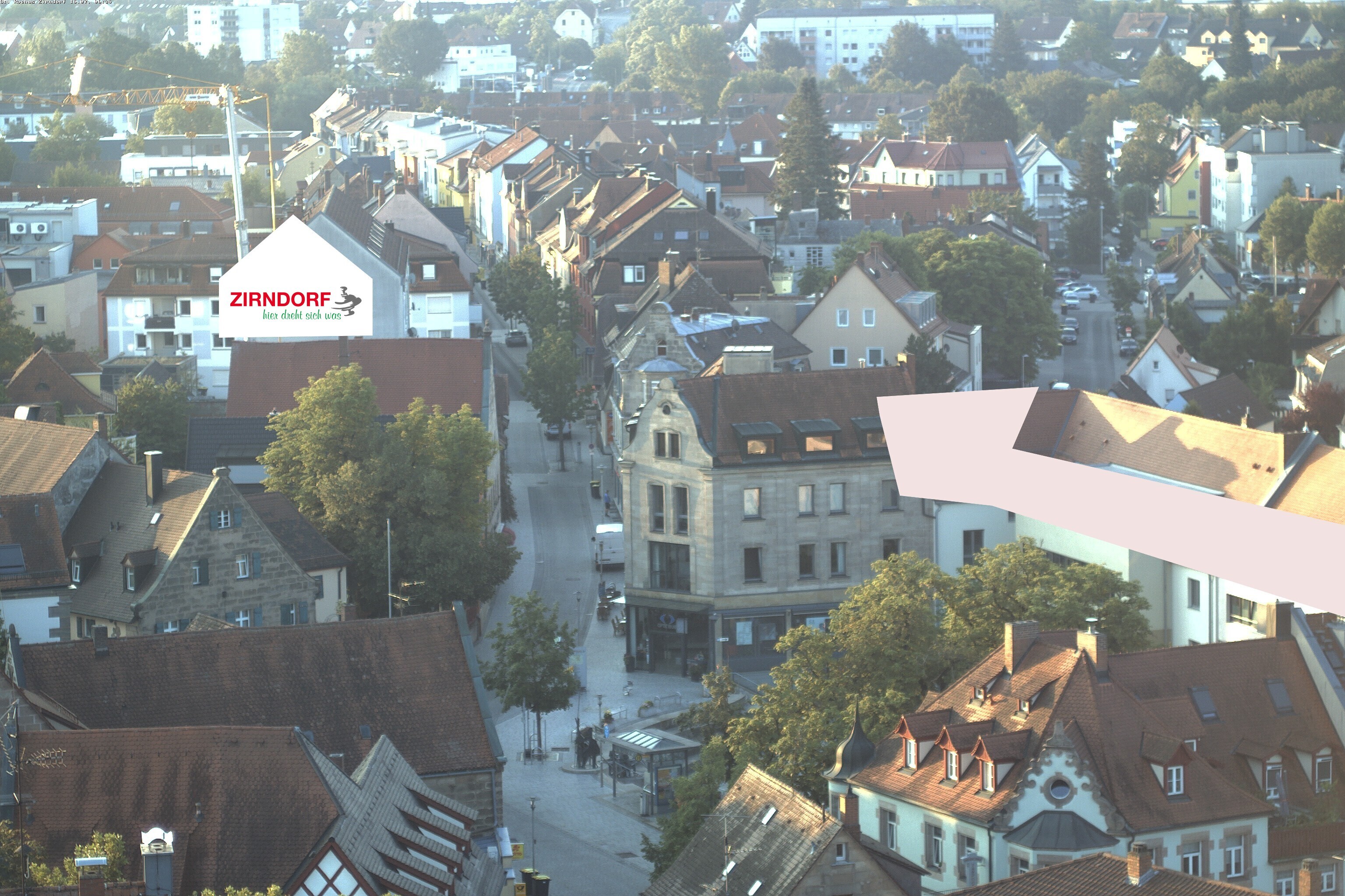 Archiv Foto Webcam Kirchturm Zirndorf