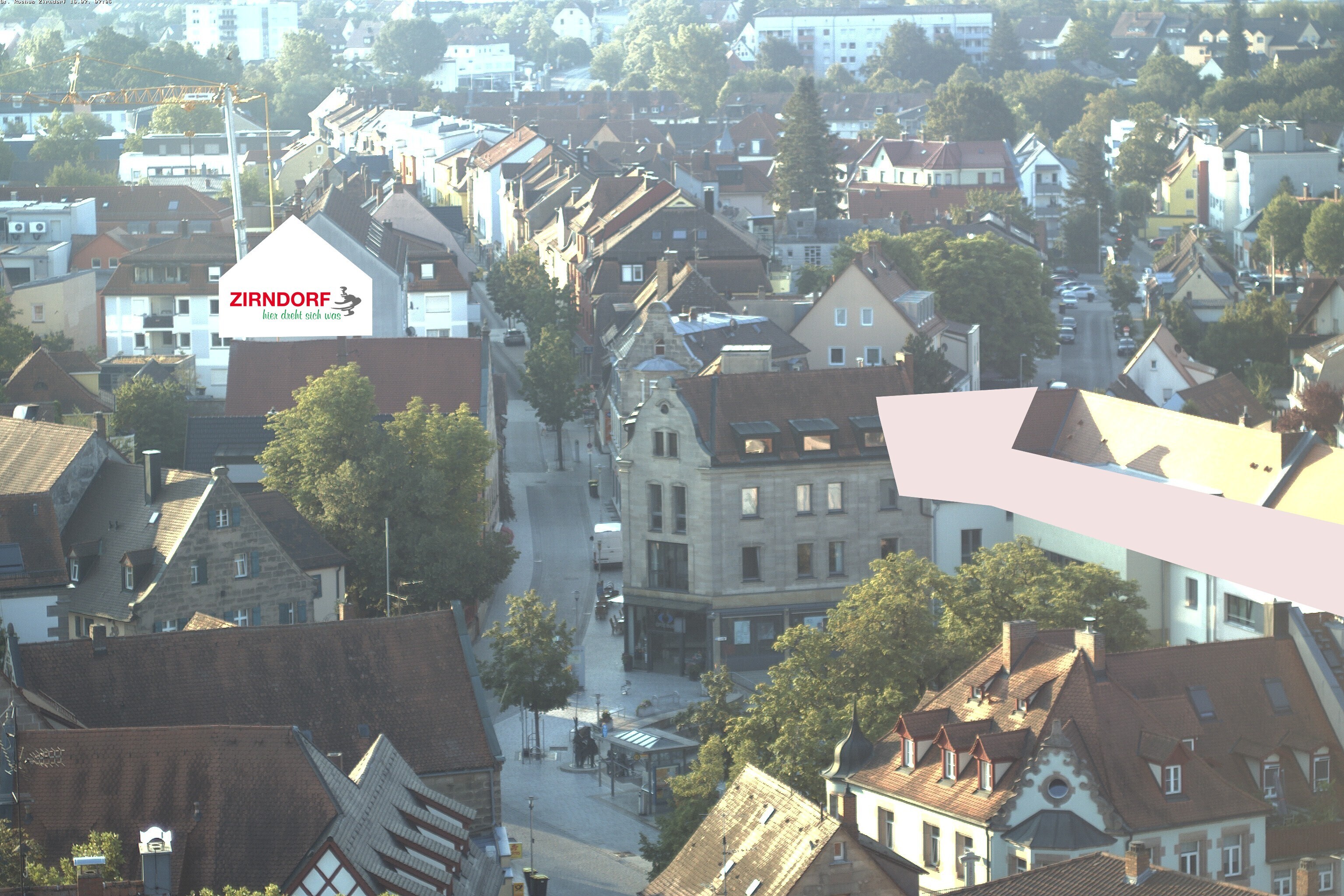 Archiv Foto Webcam Kirchturm Zirndorf