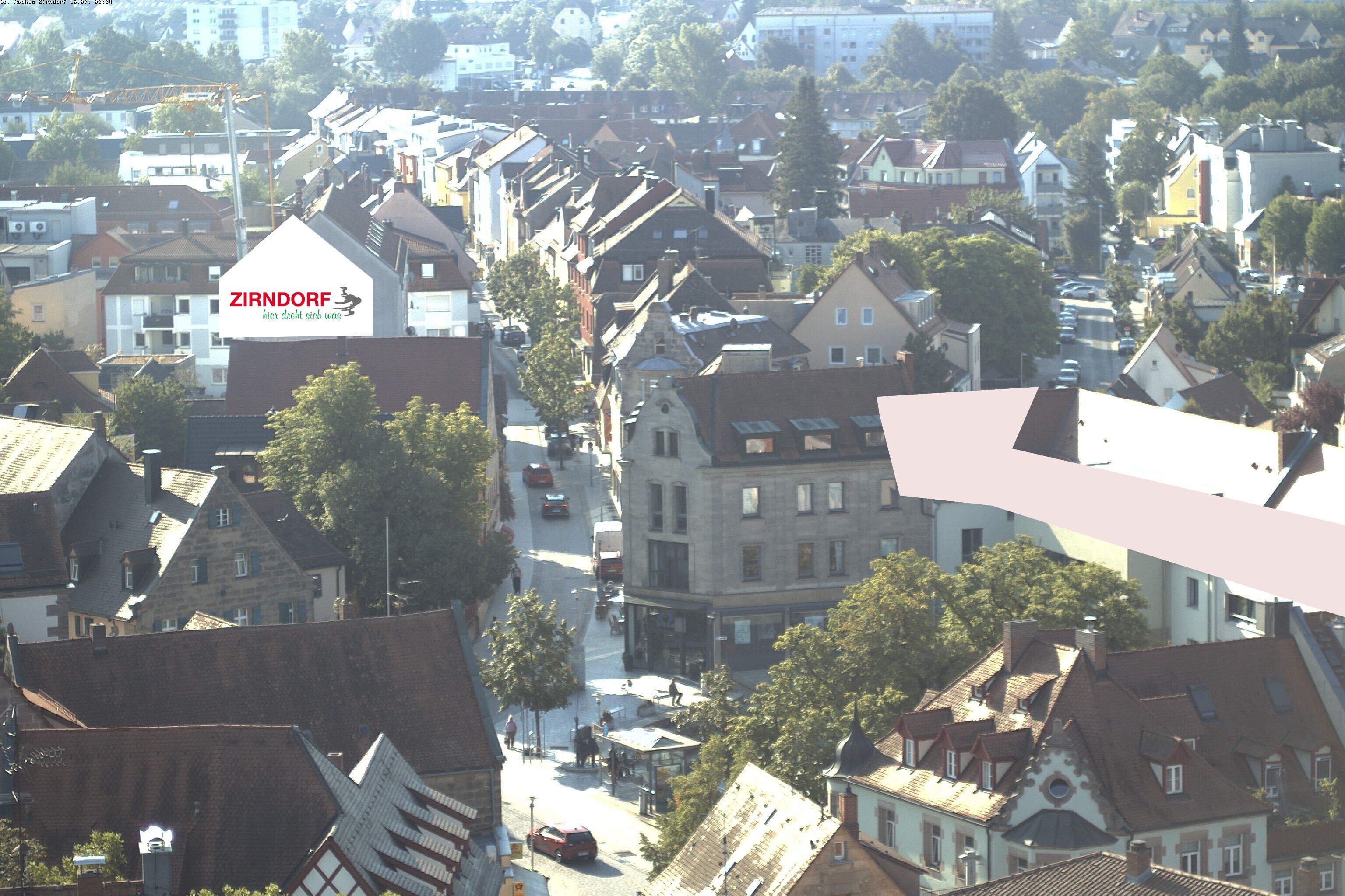 Archiv Foto Webcam Kirchturm Zirndorf
