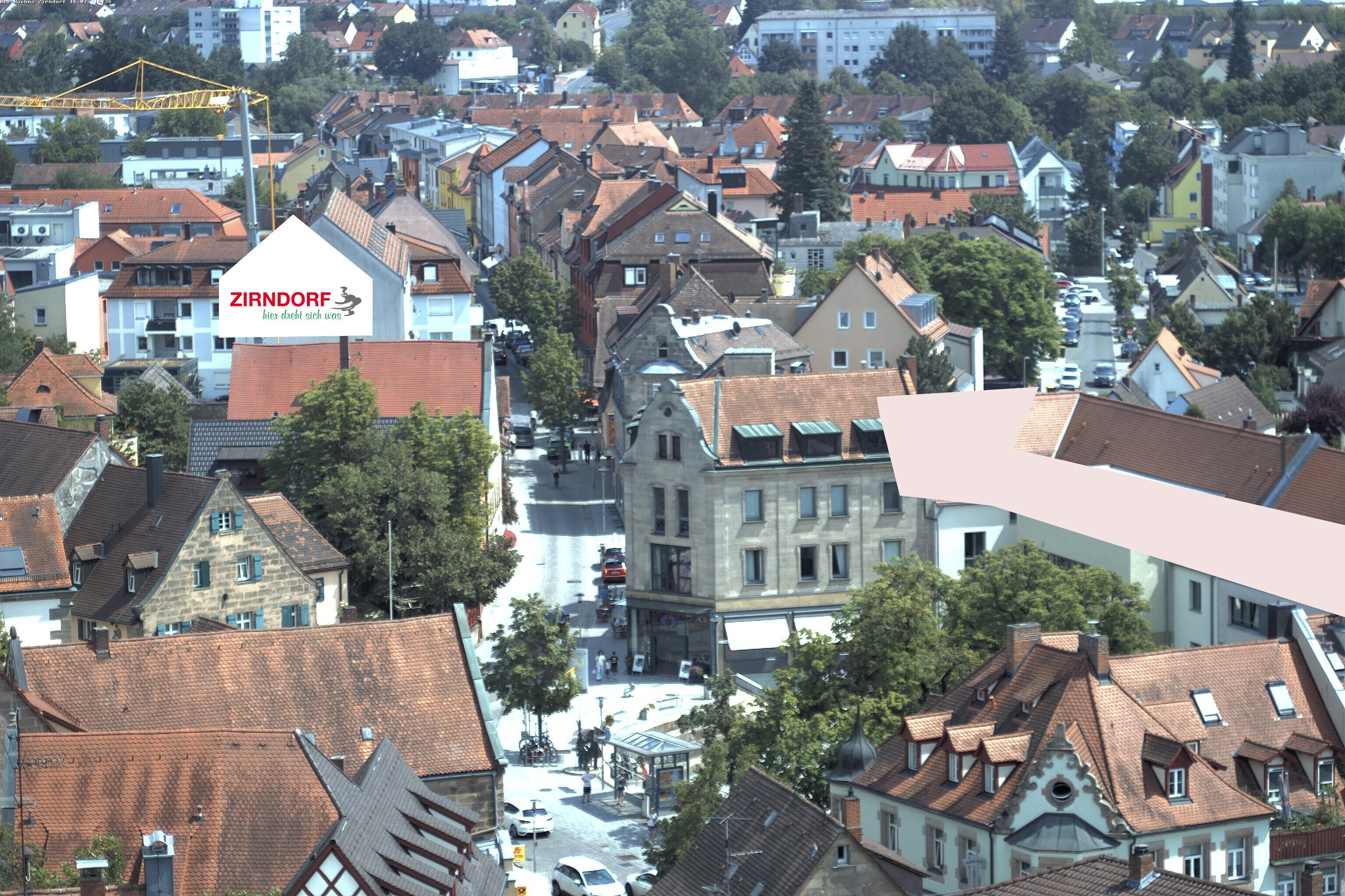 Archiv Foto Webcam Kirchturm Zirndorf