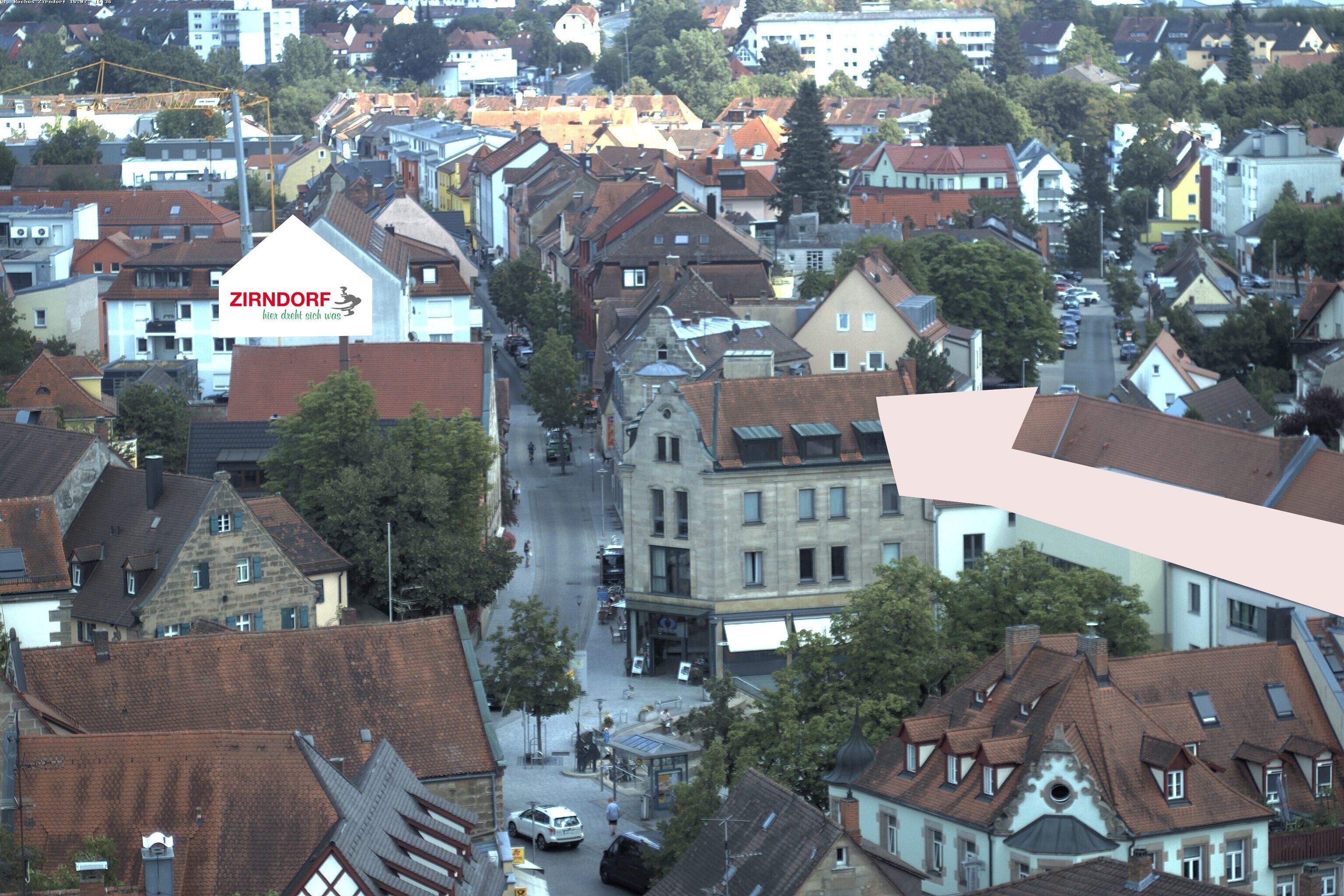 Archiv Foto Webcam Kirchturm Zirndorf