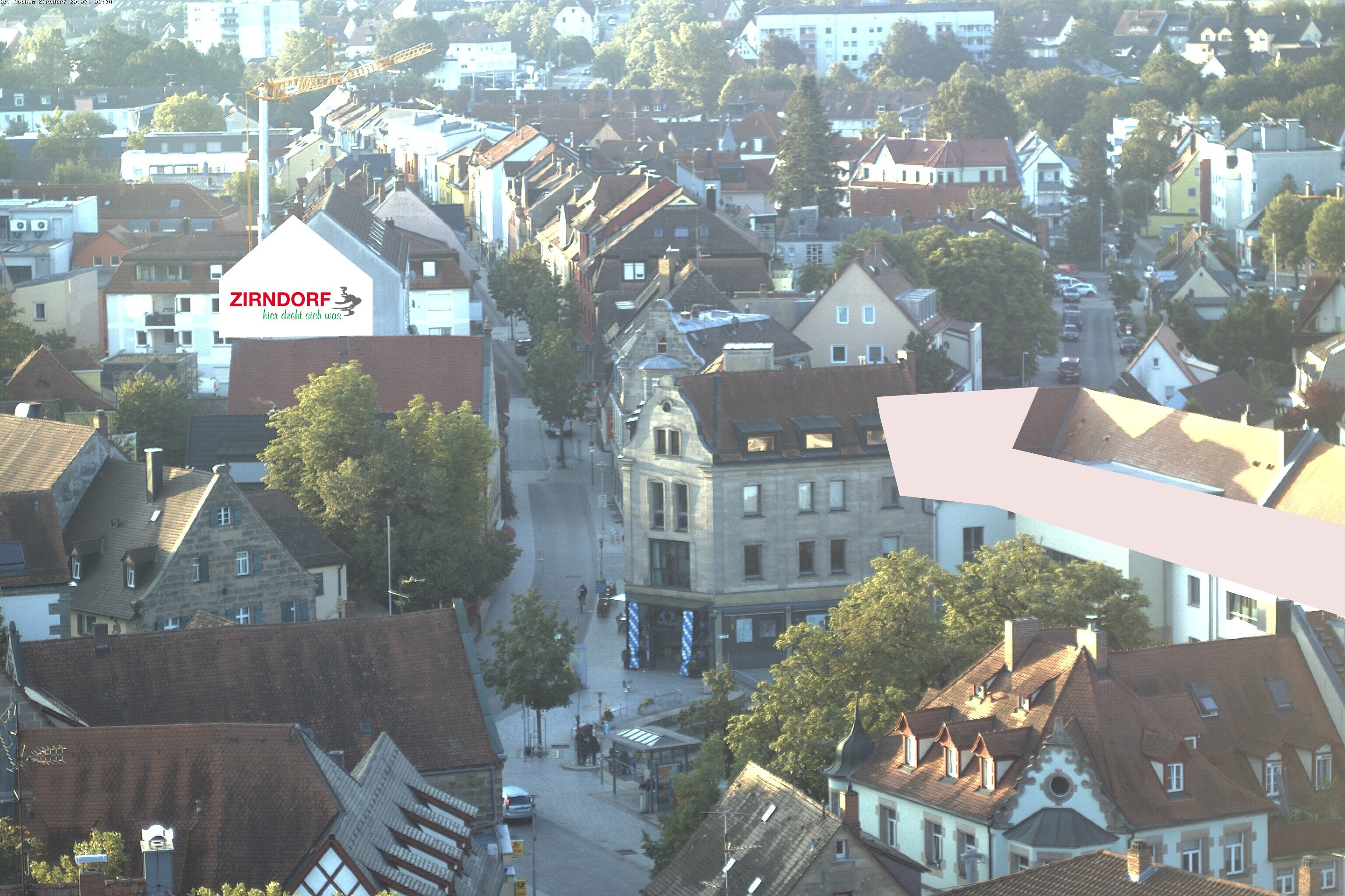 Archiv Foto Webcam Kirchturm Zirndorf